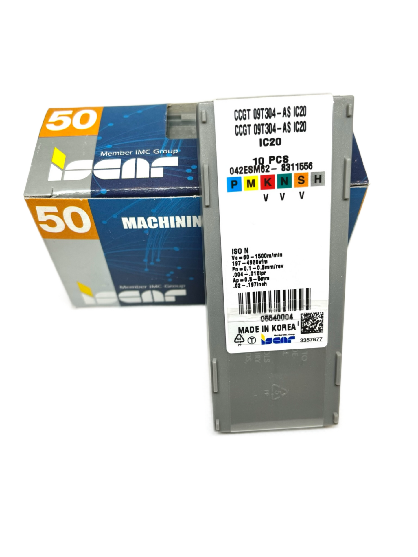 Iscar-CCGT 09T304-AS IC20 5540004-Turning inserts