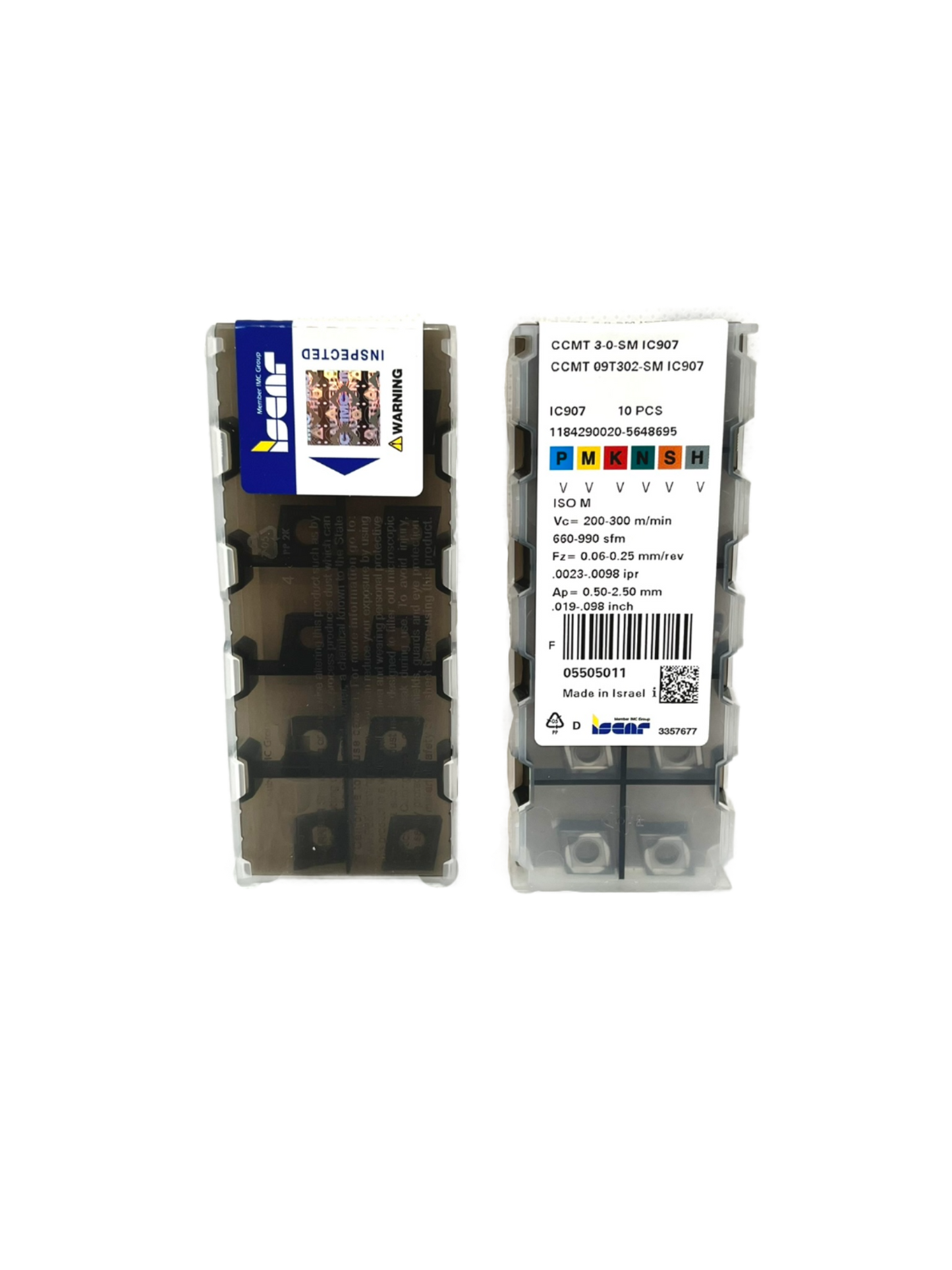 Iscar-CCMT 09T302-SM IC907 5505011-Turning inserts