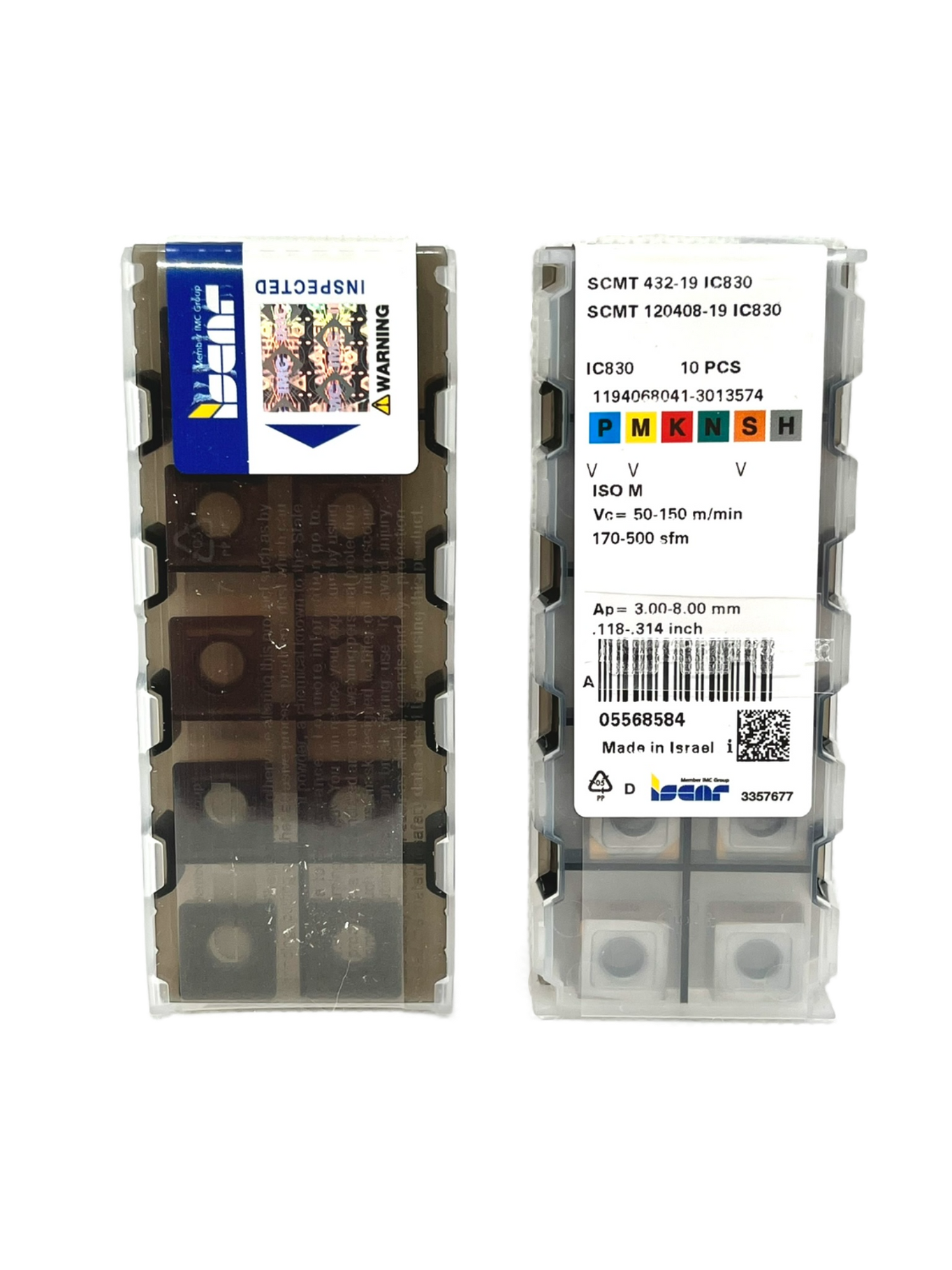 Iscar-SCMT 120408-19 IC830 5568584-Turning inserts