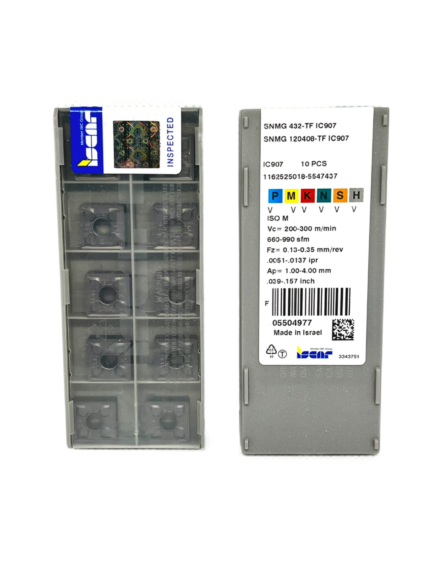 Iscar-SNMG 120408-TF IC907 5504977-Turning inserts