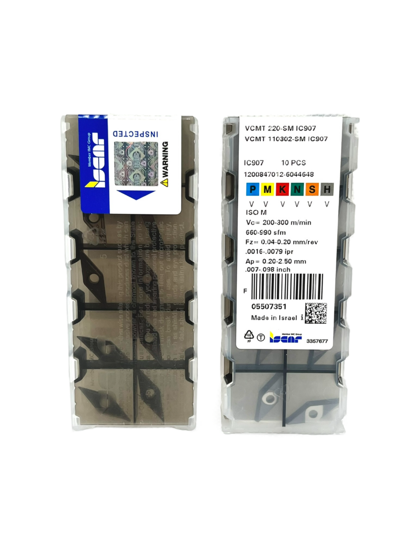 Iscar-VCMT 110302-SM IC907 5507351-Turning inserts