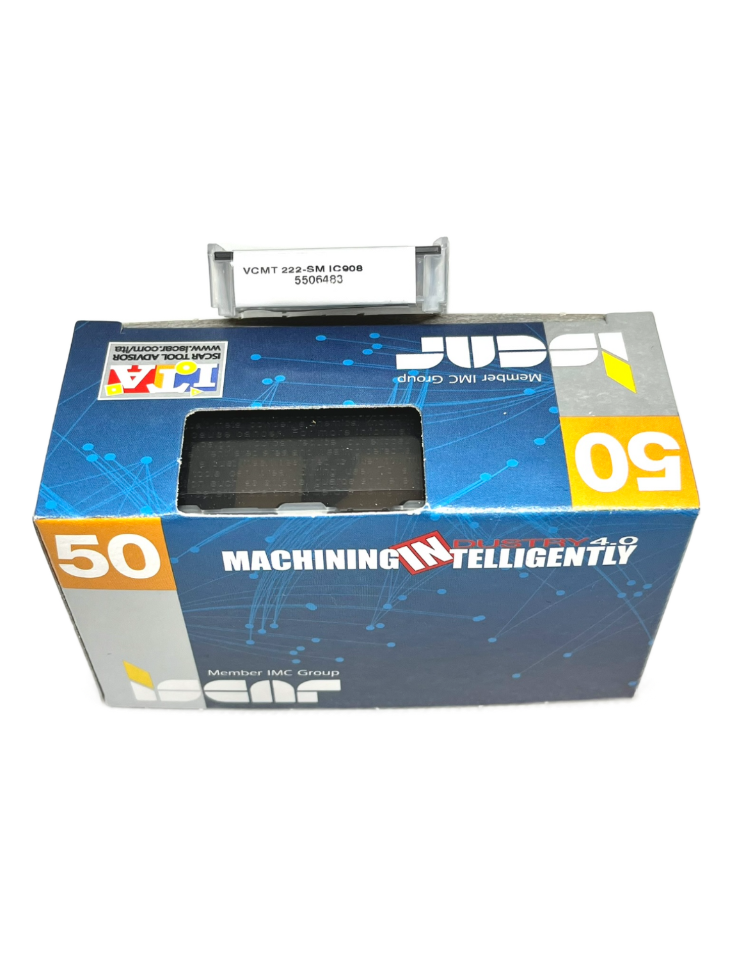 Iscar-50x VCMT 110308-SM IC908 + SVJC tool-Smartinserts