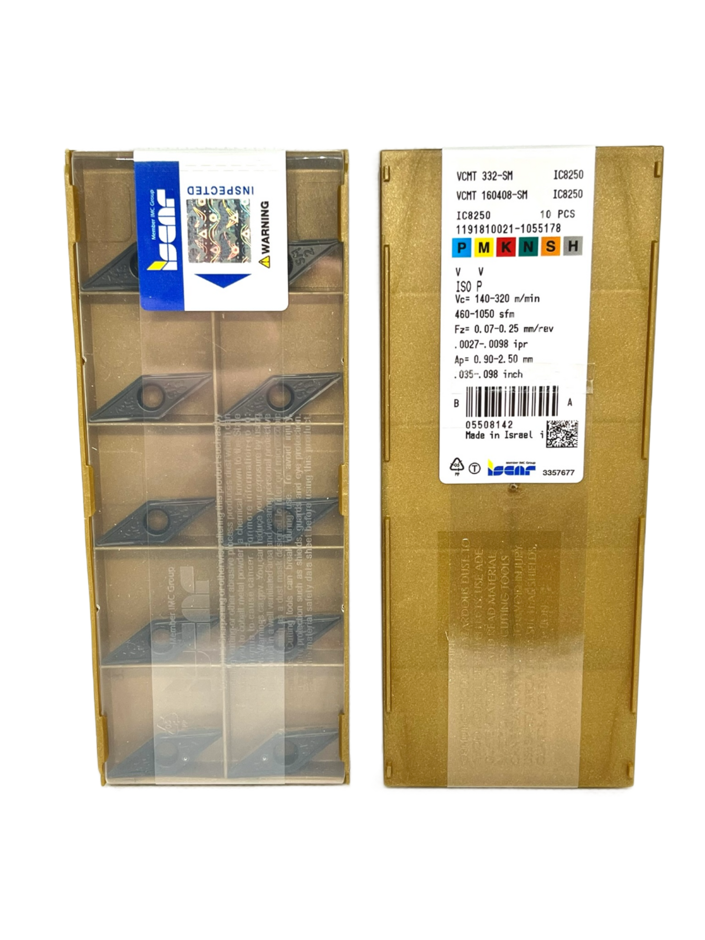 Iscar-VCMT 160408-SM IC8250 5508142-Turning inserts