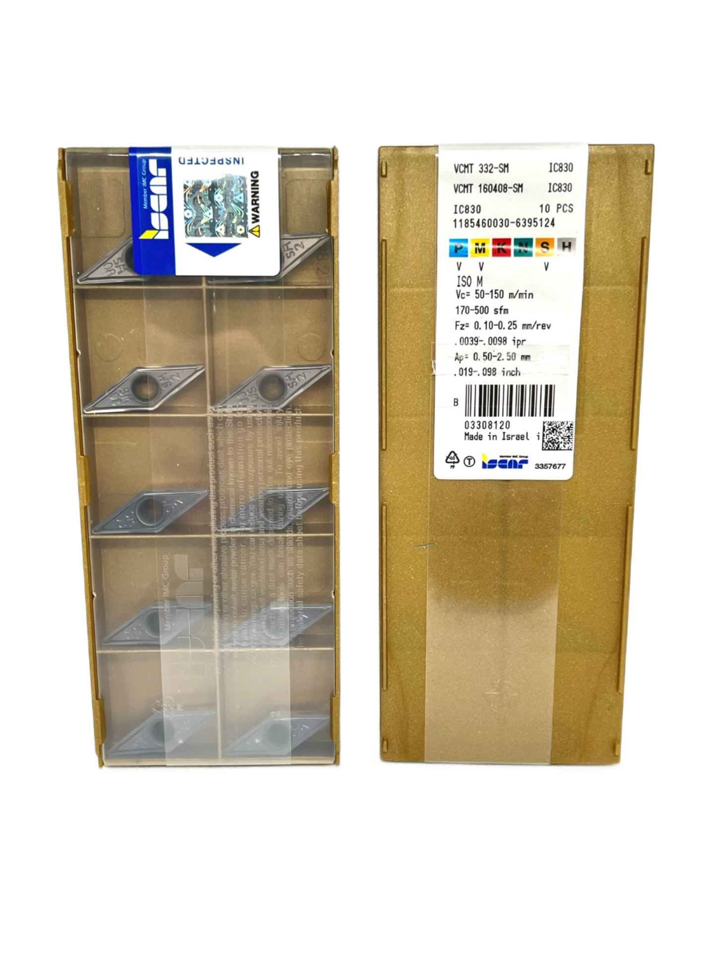 Iscar-VCMT 160408-SM IC830 3308120-Turning inserts