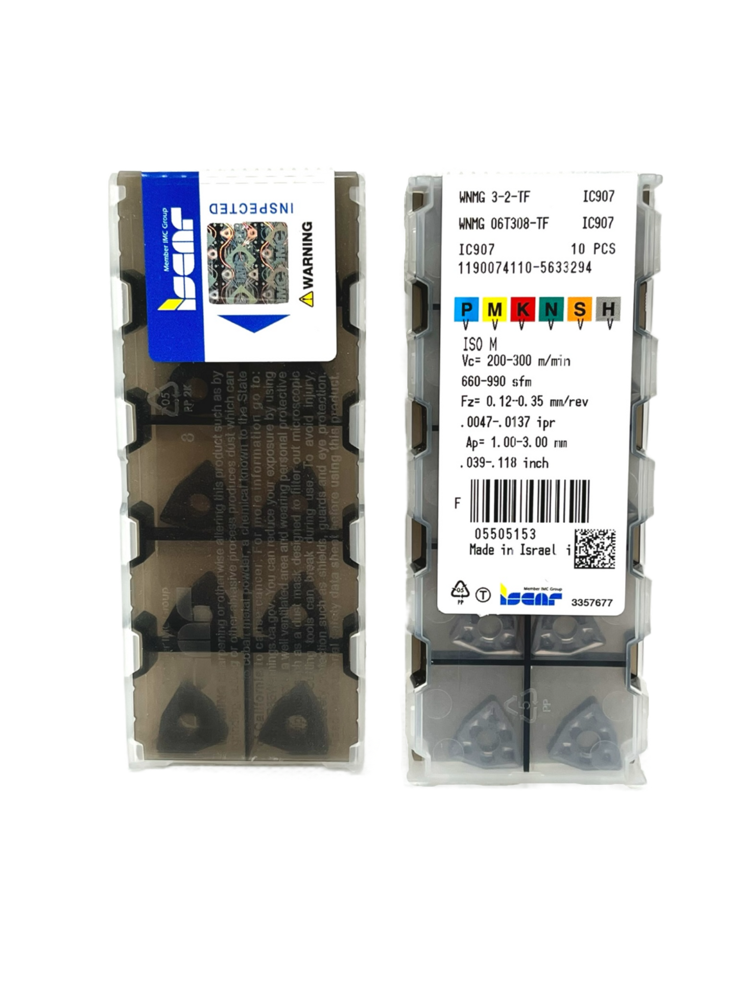 Iscar-WNMG 06T308-TF IC907 5505153-Turning inserts