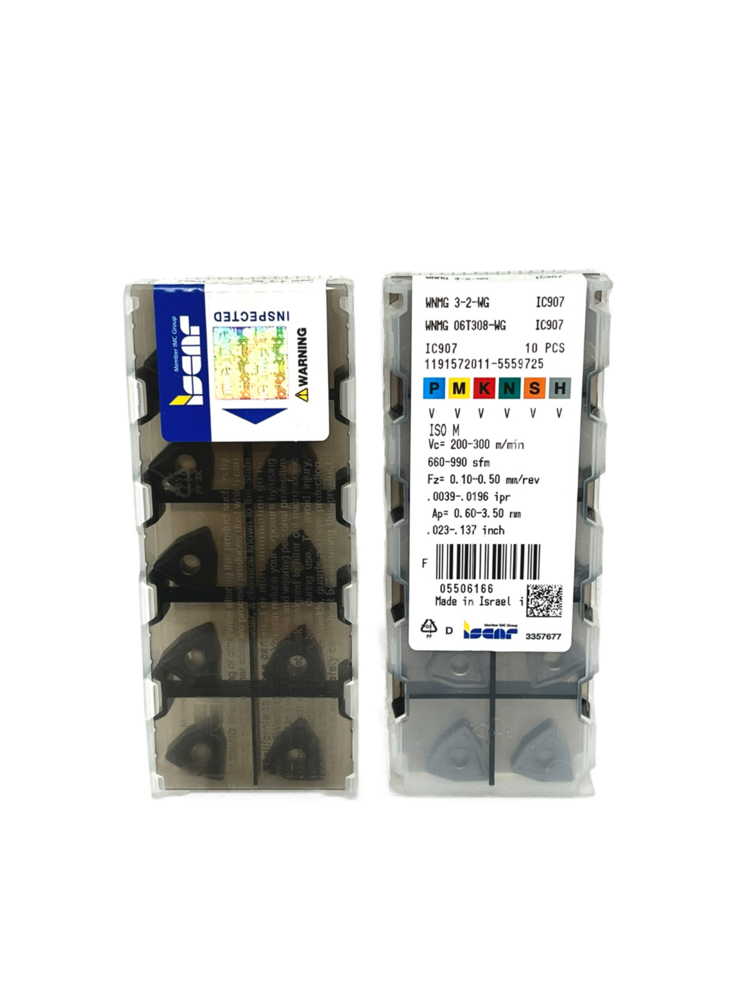 Iscar-WNMG 06T308-WG IC907 5506166-Turning inserts