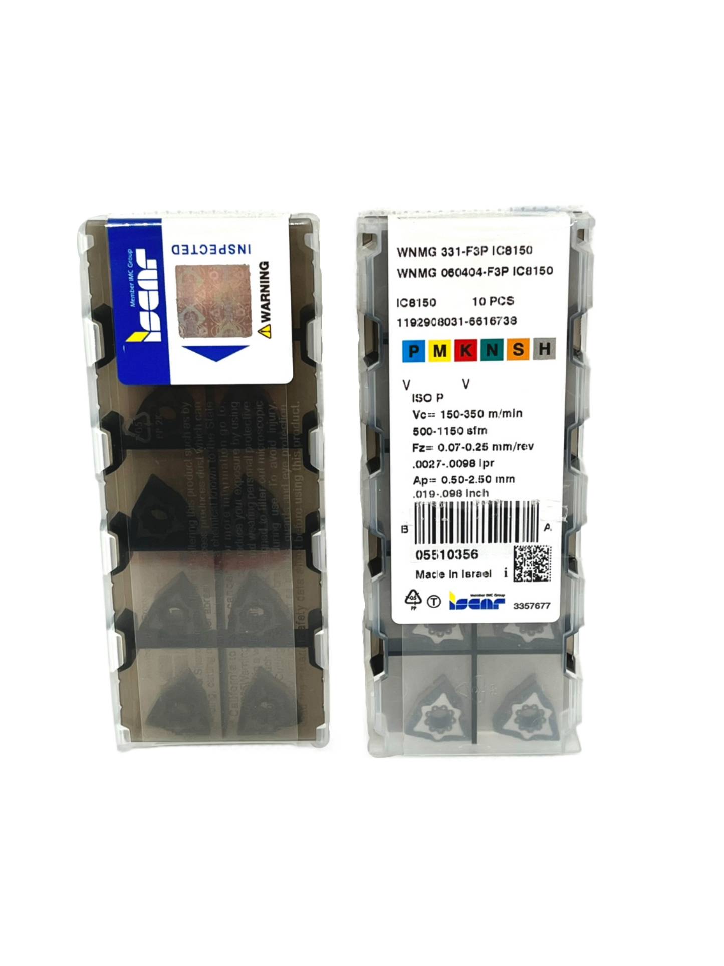 Iscar-WNMG 060404-F3P IC8150 5510356-Turning inserts