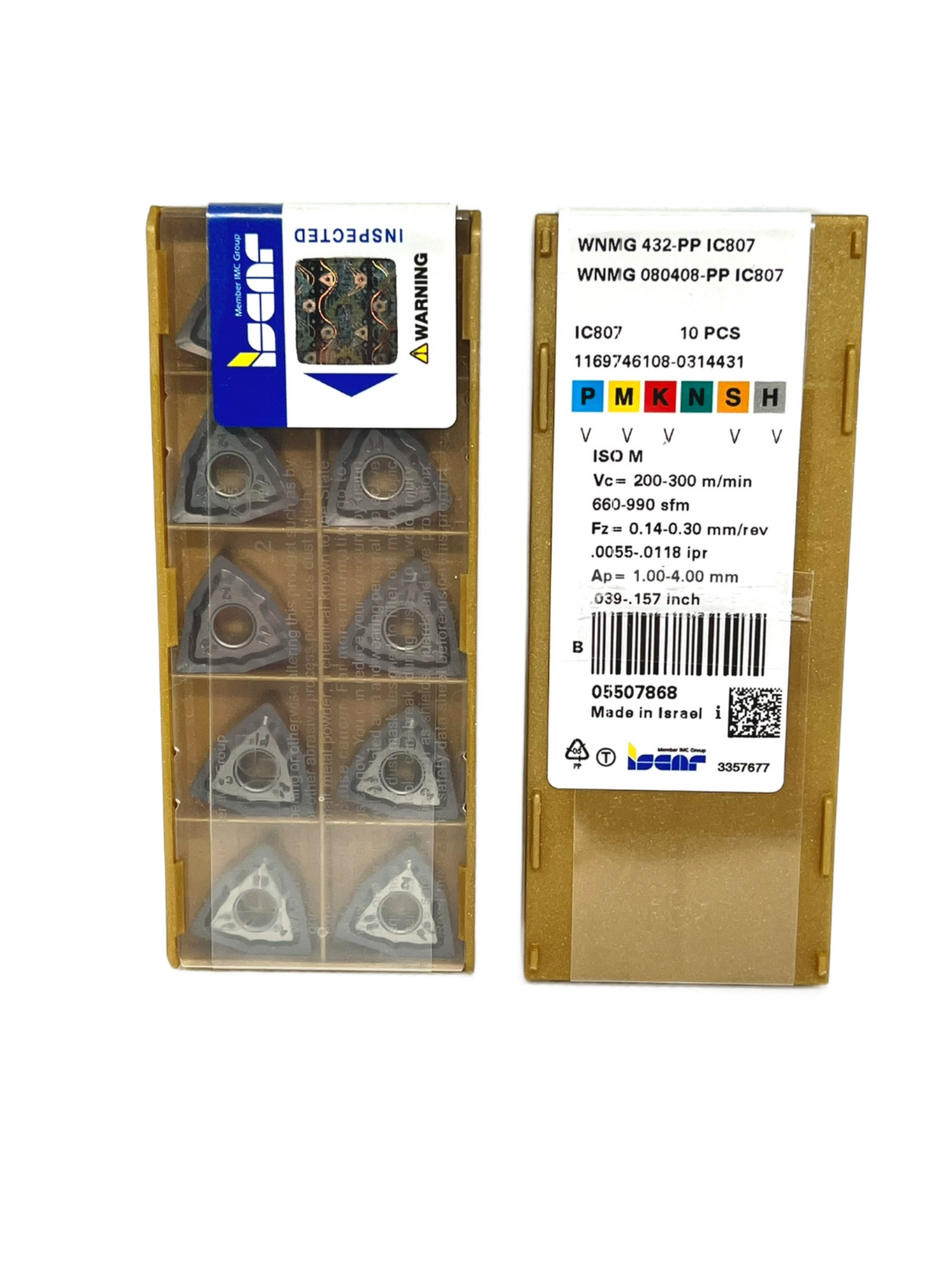 Iscar-WNMG 080408-PP IC807 5507868-Turning inserts
