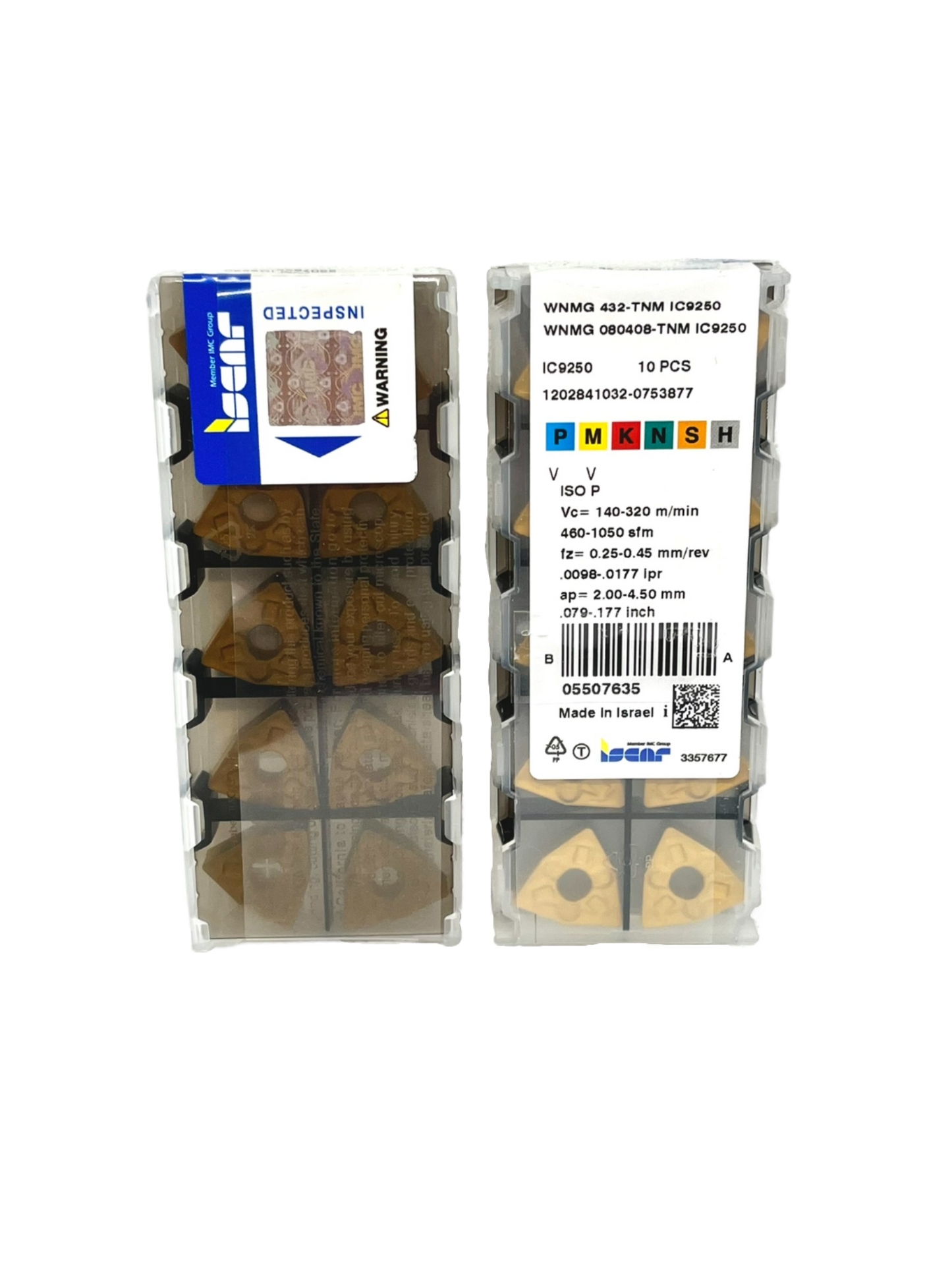 Iscar-WNMG 080408-TNM IC9250 5507635-Turning inserts