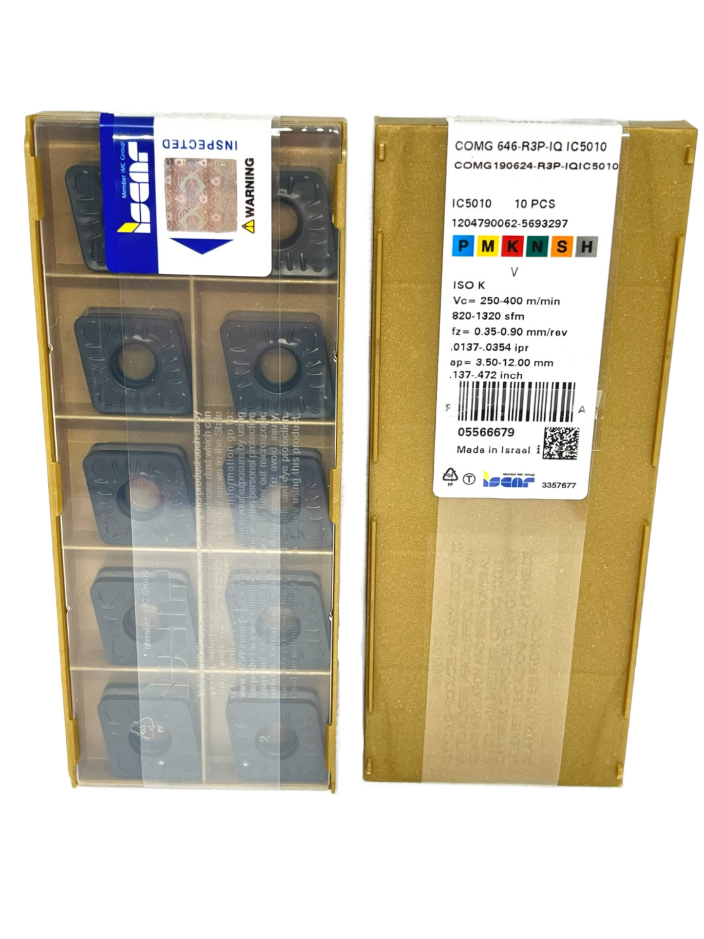 Iscar-COMG 190624-R3P-IQ IC5010 5566679-Turning inserts