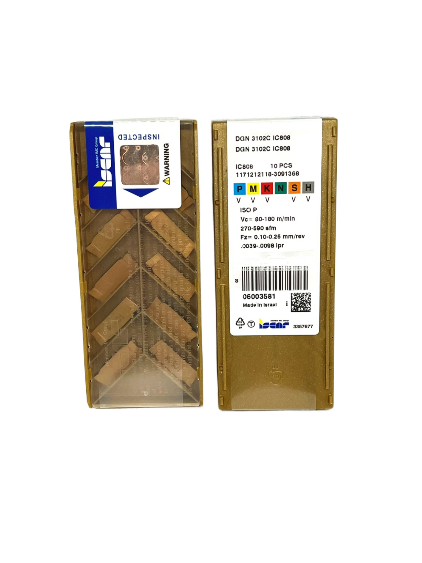 Iscar-DGN 3102C IC808 6003581-Smartinserts