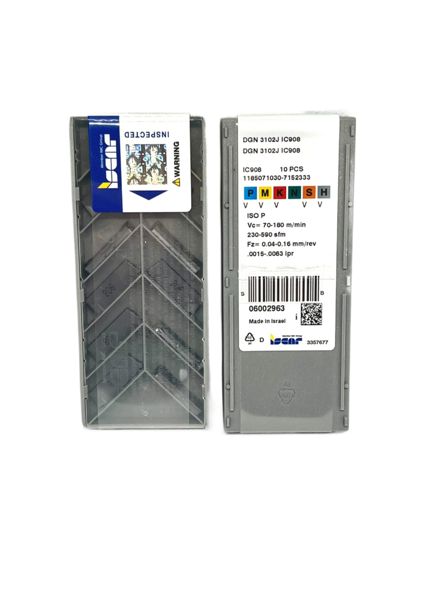 Iscar-DGN 3102J IC908 6002963-Smartinserts