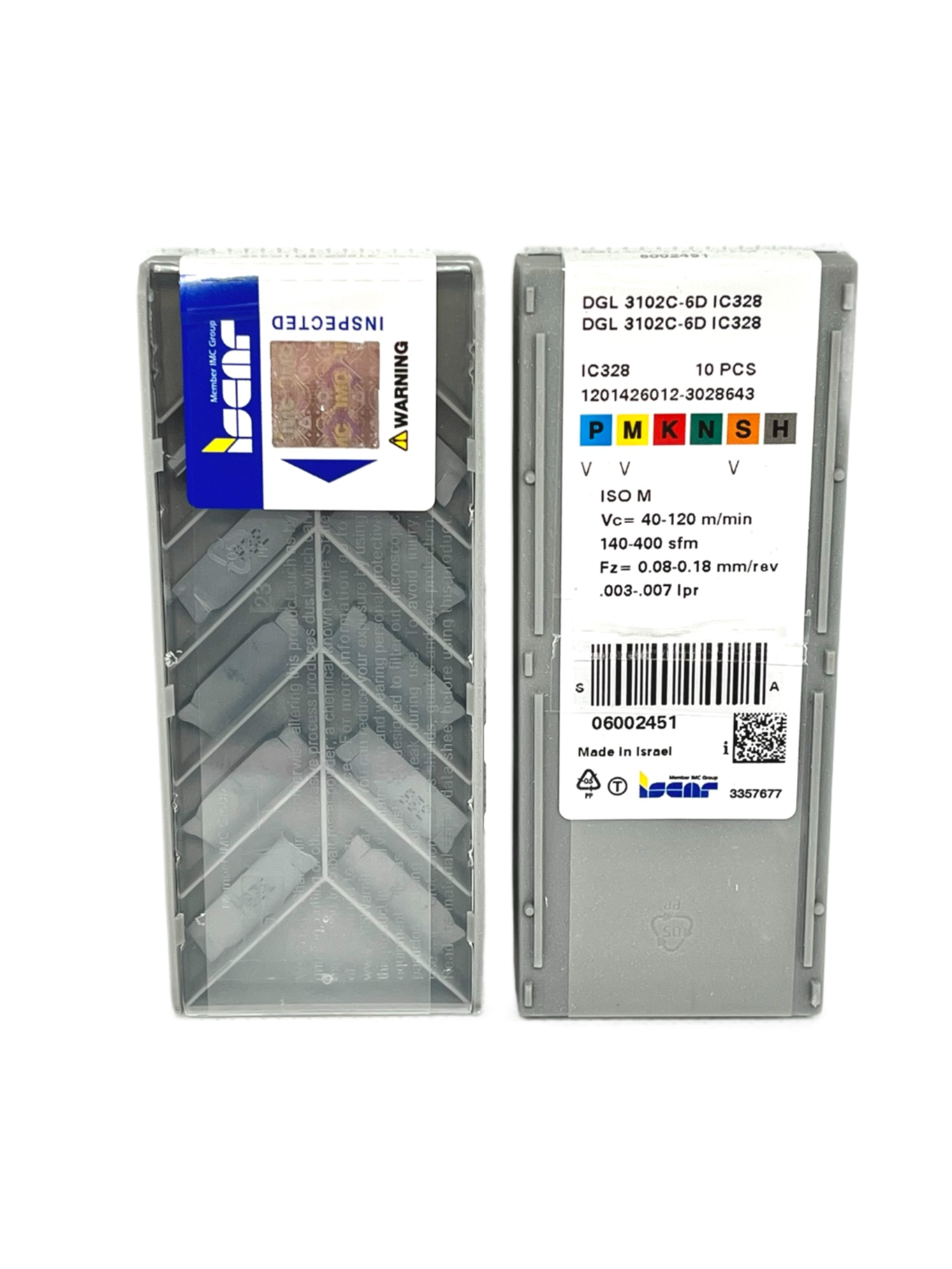 Iscar-DGL 3102C-6D IC328 6002451-Smartinserts