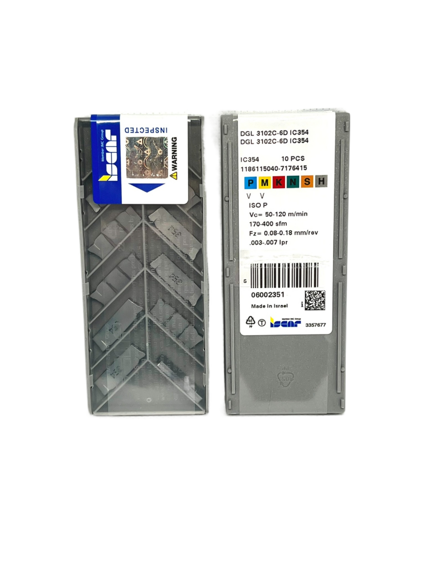 Iscar-DGL 3102C-6D IC354 6002351-Smartinserts