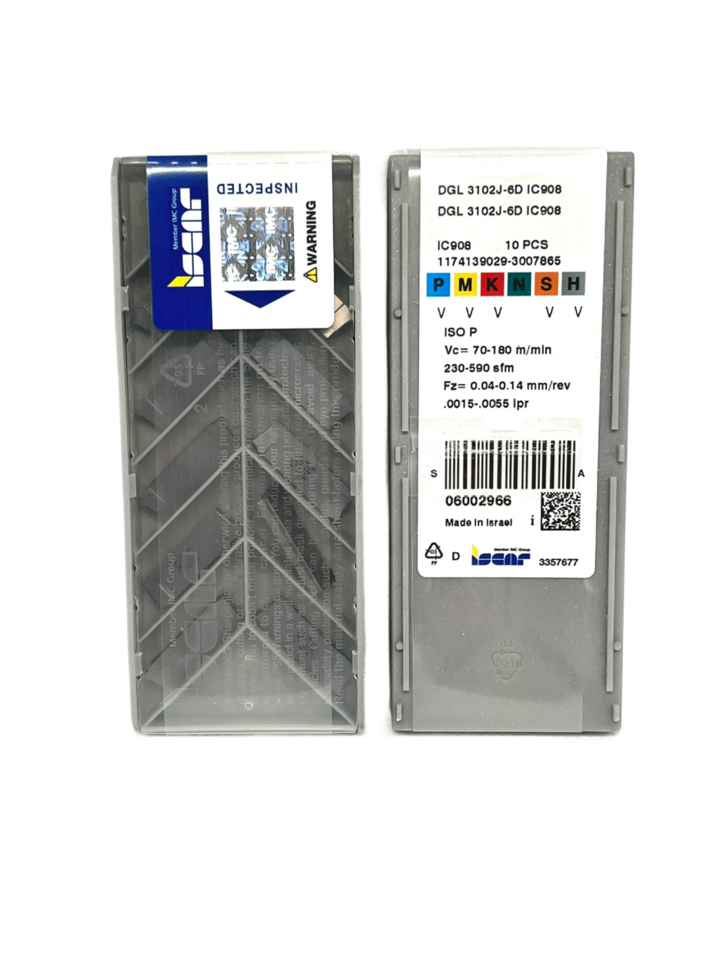 Iscar-DGL 3102J-6D IC908 6002966-Smartinserts