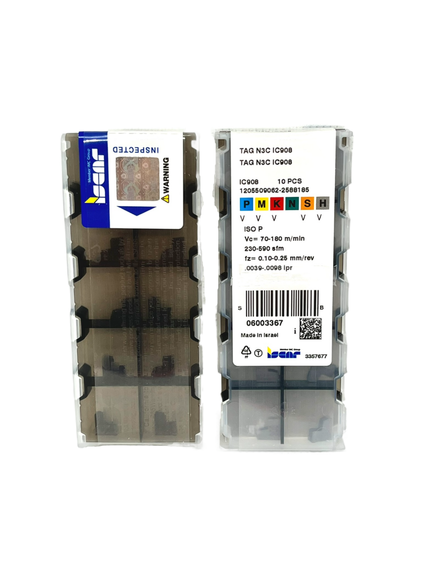 Iscar-TAG N3C IC908 6003367-Smartinserts