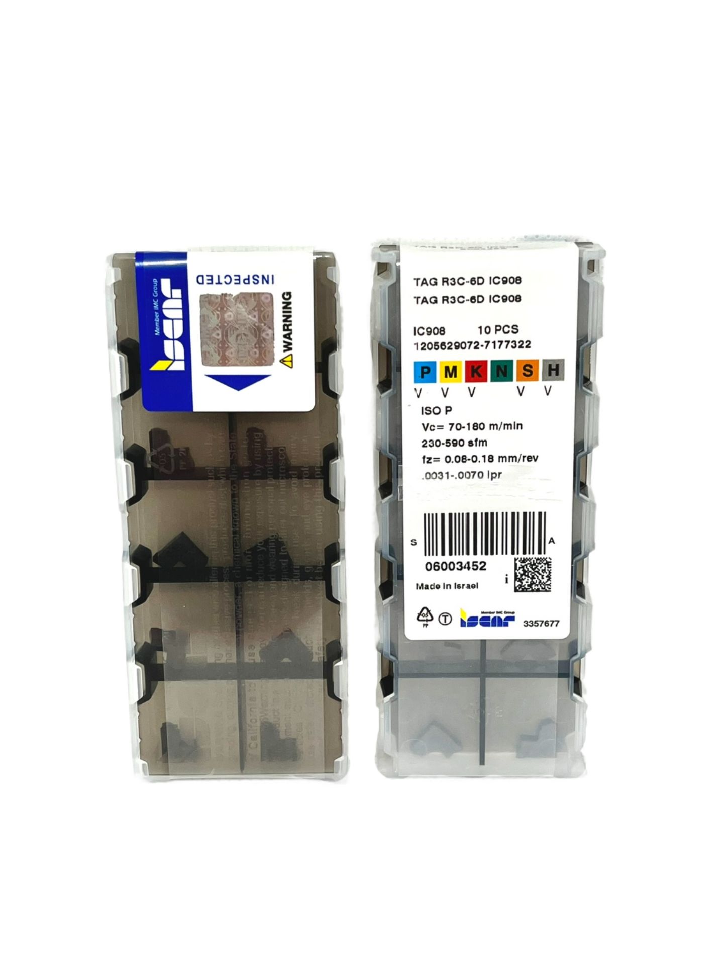 Iscar-TAG R3C-6D IC908 6003452-Smartinserts