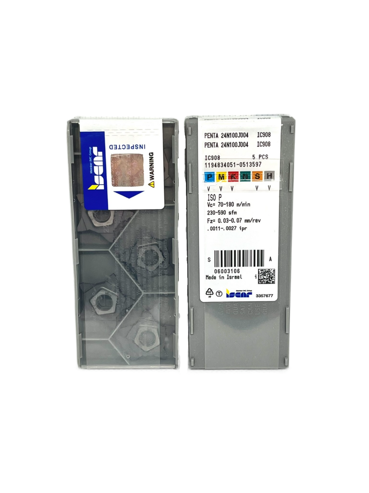 Iscar-PENTA 24N100J004 IC908 6003106-Smartinserts