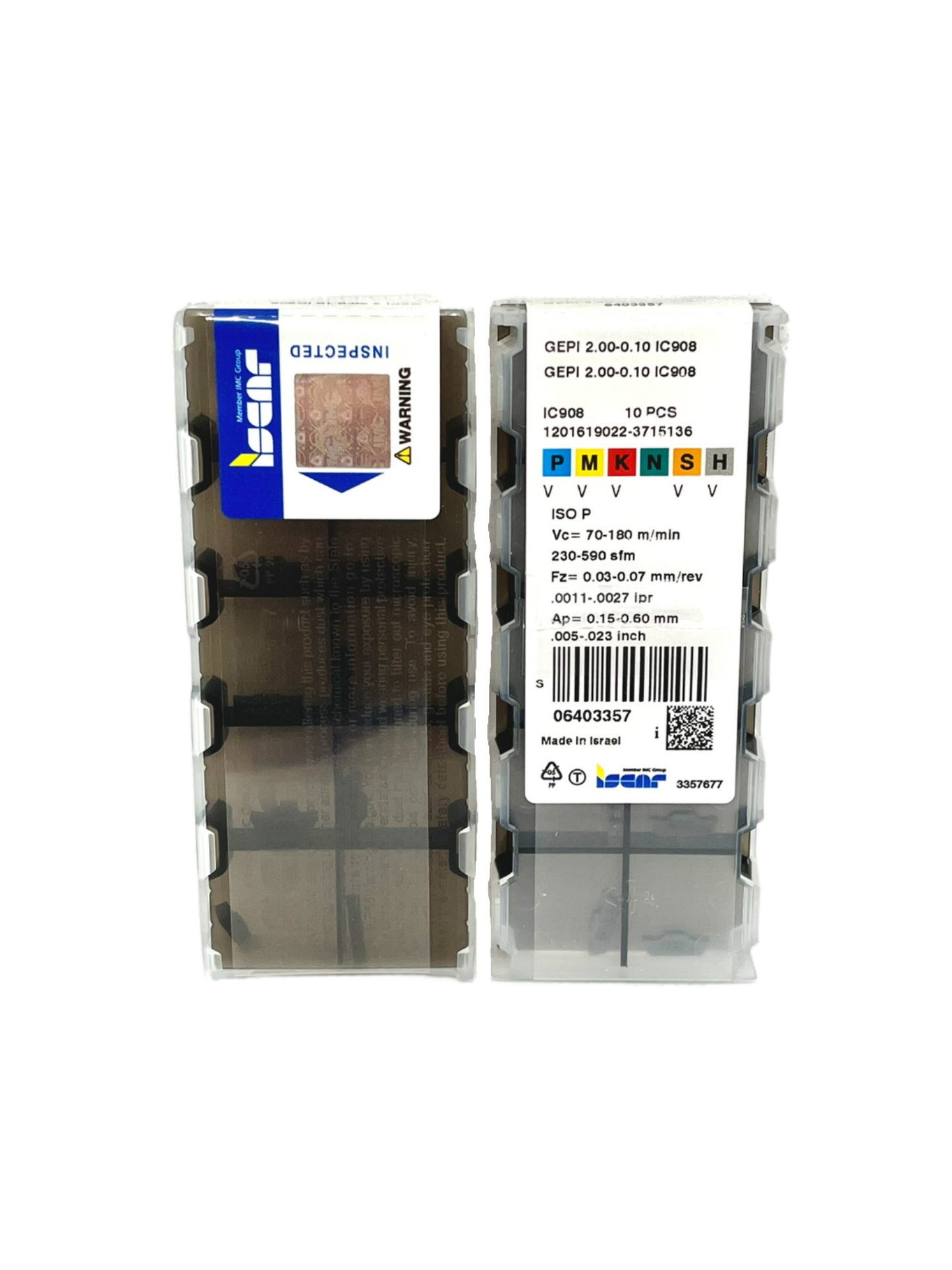 Iscar-GEPI 2.00-0.10 IC908 6403357-Smartinserts