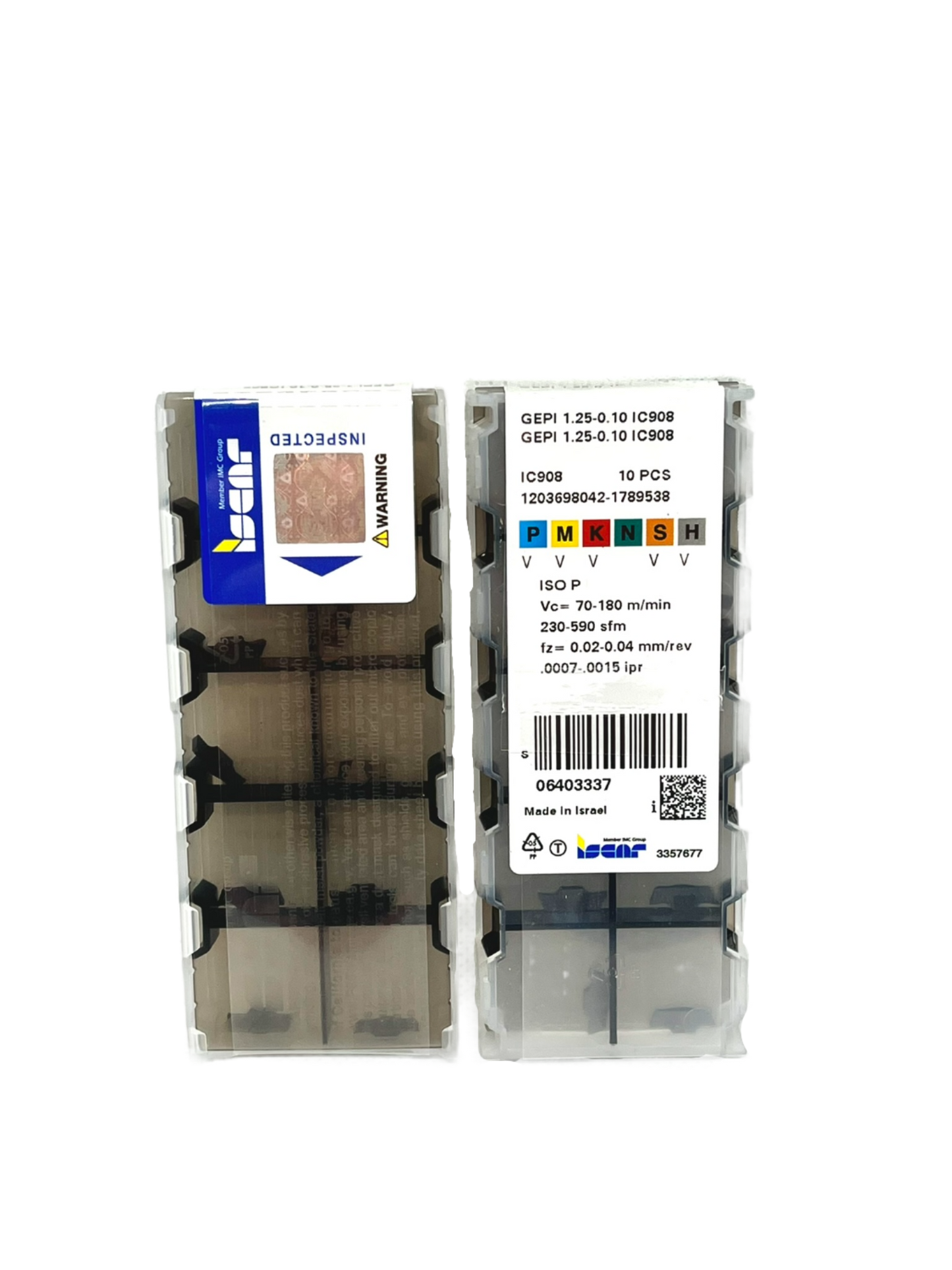 Iscar-GEPI 1.25-0.10 IC908 6403337-Smartinserts