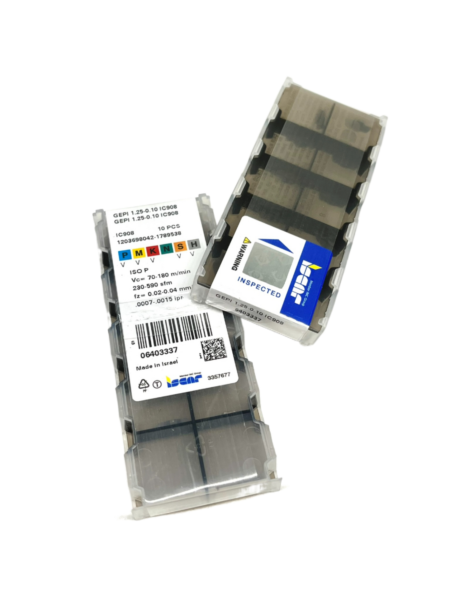 Iscar-GEPI 1.25-0.10 IC908 6403337-Smartinserts