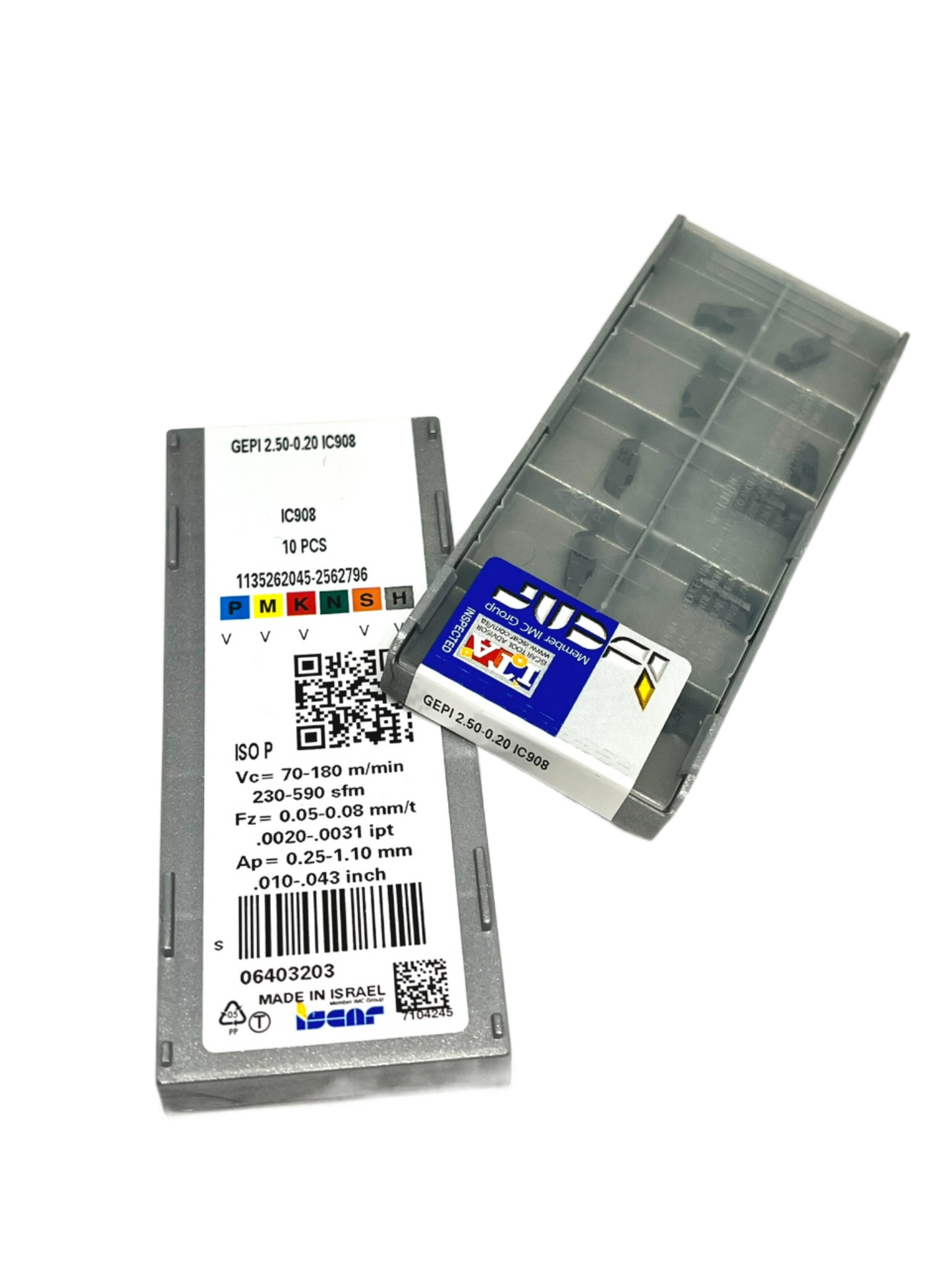 Iscar-GEPI 2.50-0.20 IC908 6403203-Smartinserts