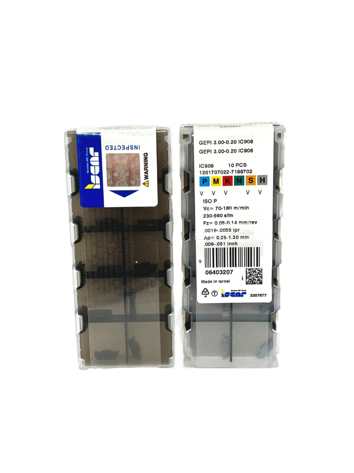 Iscar-GEPI 3.00-0.20 IC908 6403207-Smartinserts