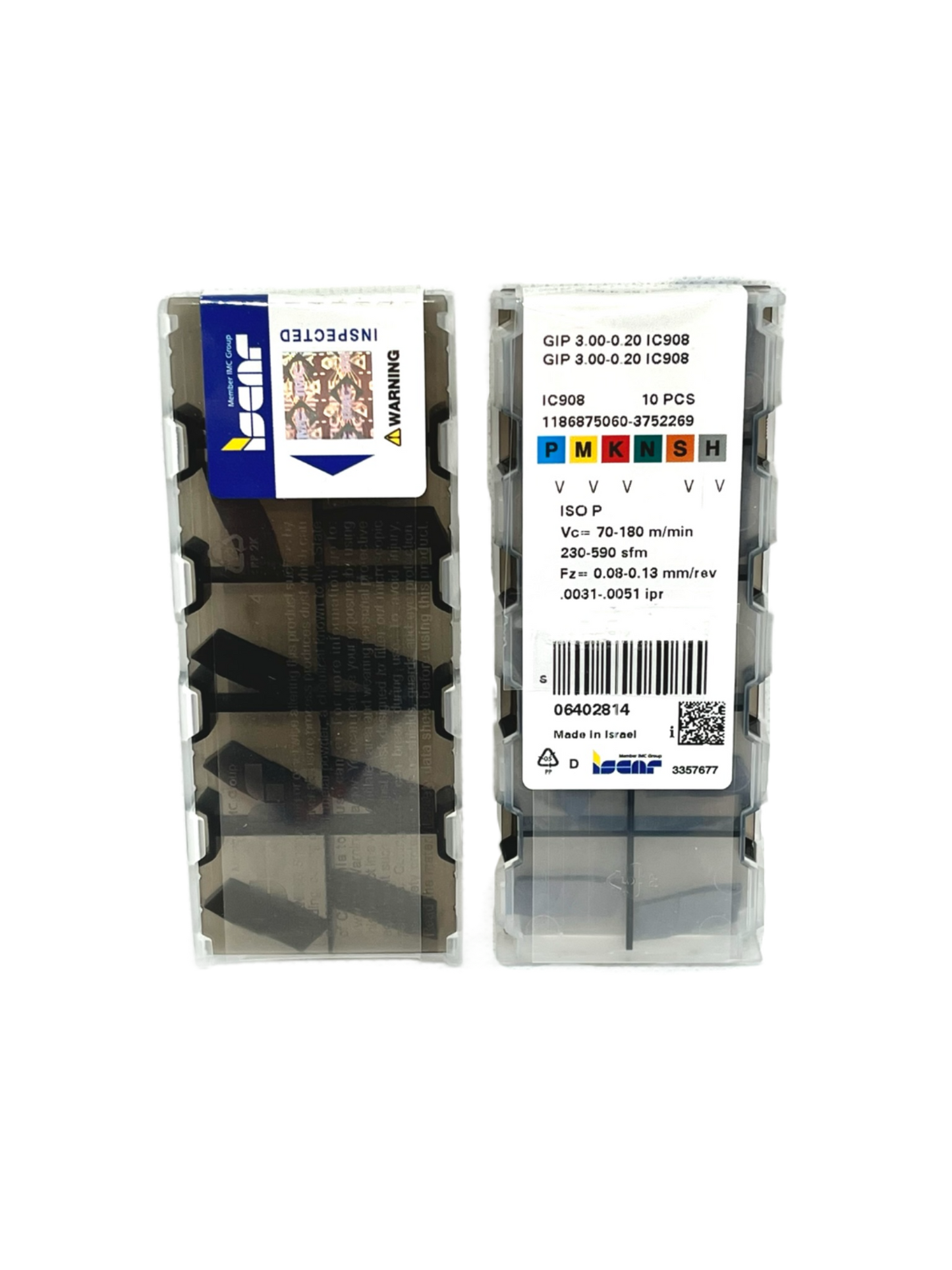 Iscar-GIP 3.00-0.20 IC908 6402814-Smartinserts