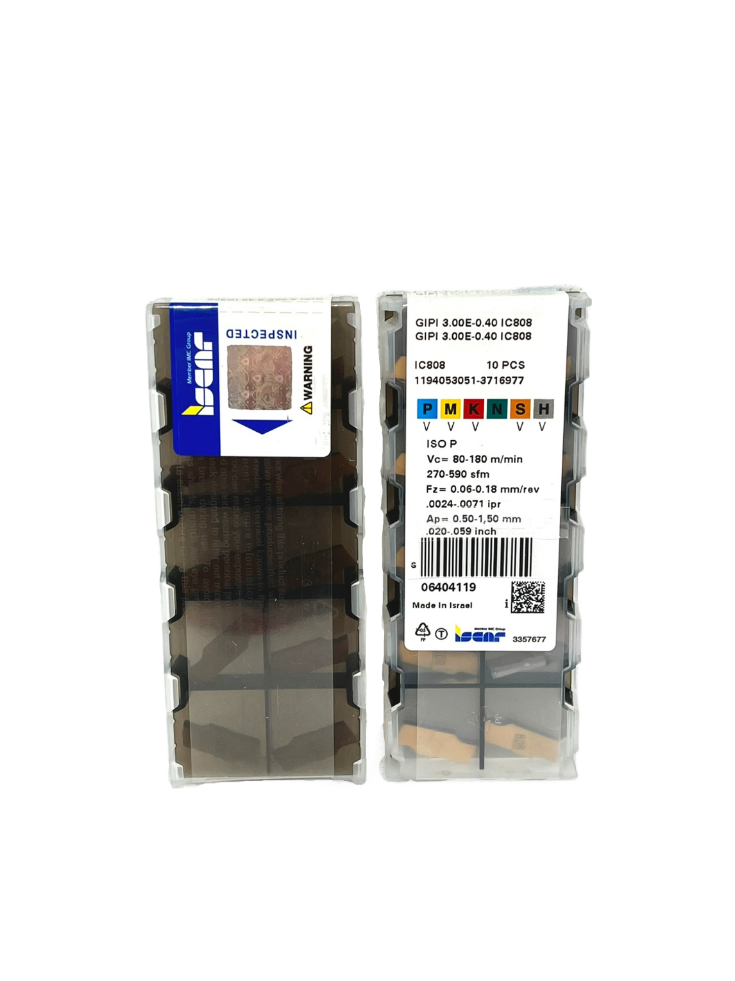Iscar-GIPI 3.00E-0.40 IC808 6404119-Smartinserts