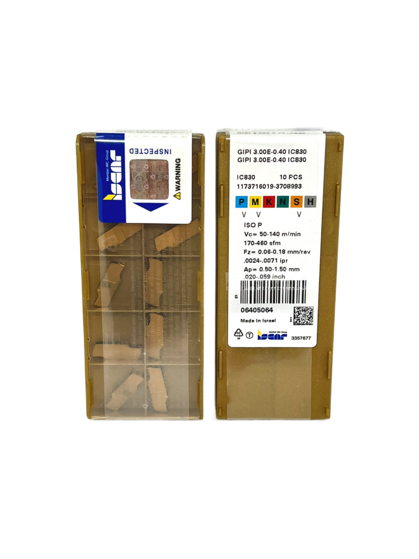 Iscar-GIPI 3.00E-0.40 IC830 6405064-Smartinserts