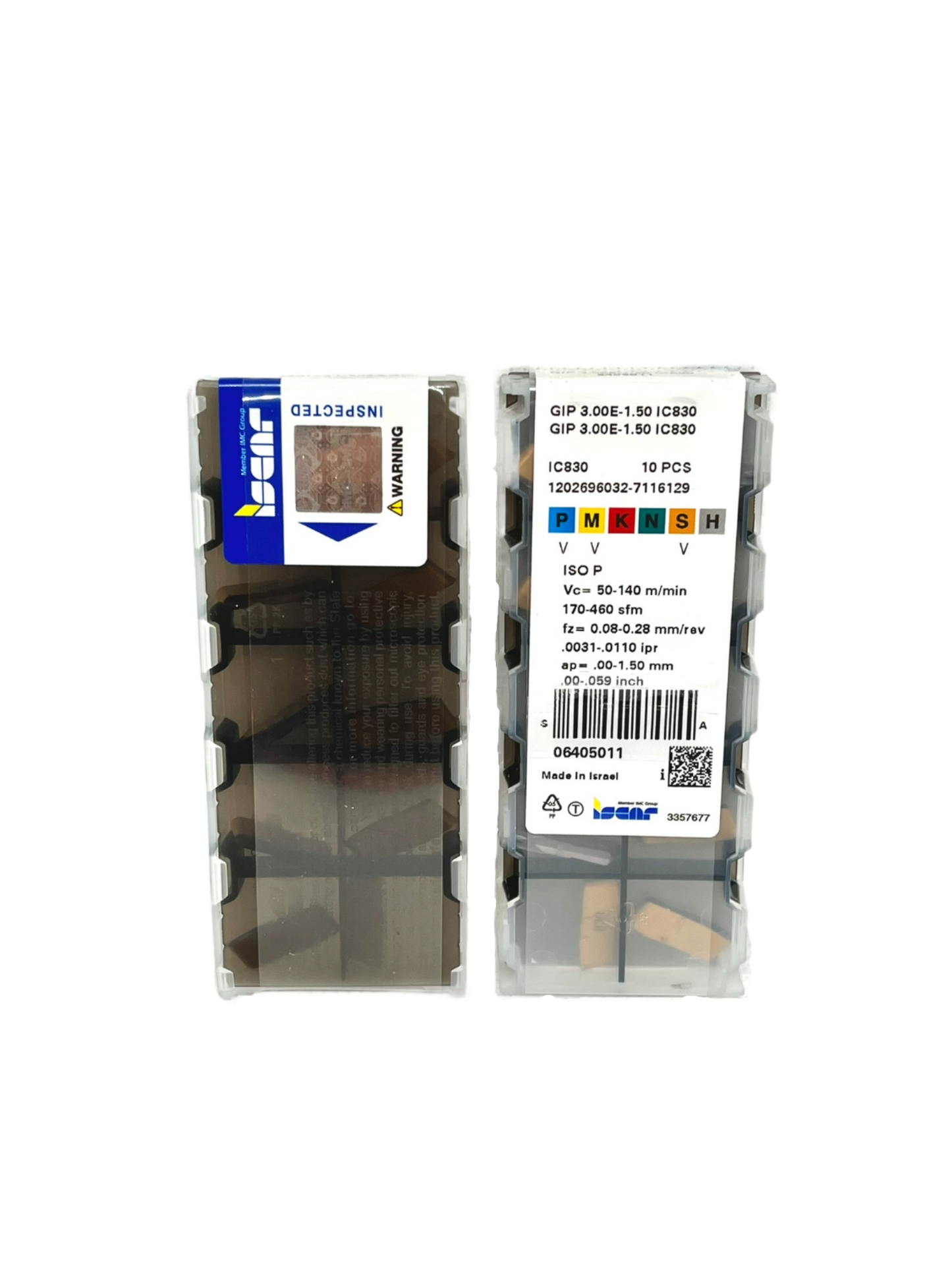 Iscar-GIP 3.00E-1.50 IC830 6405011-Smartinserts