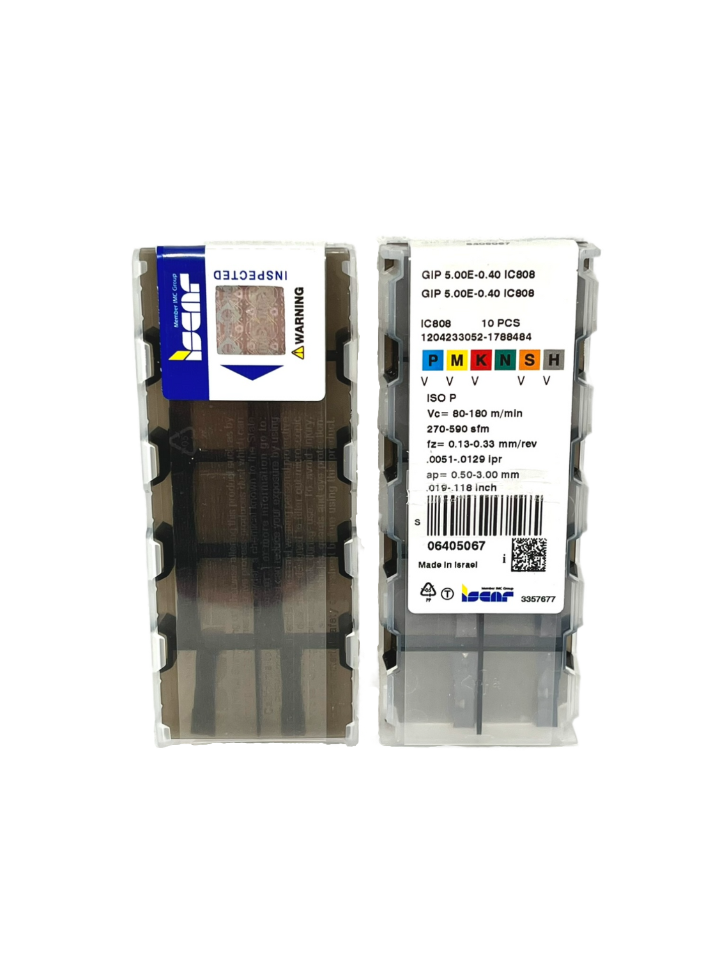 Iscar-GIP 5.00E-0.40 IC808 6405067-Smartinserts