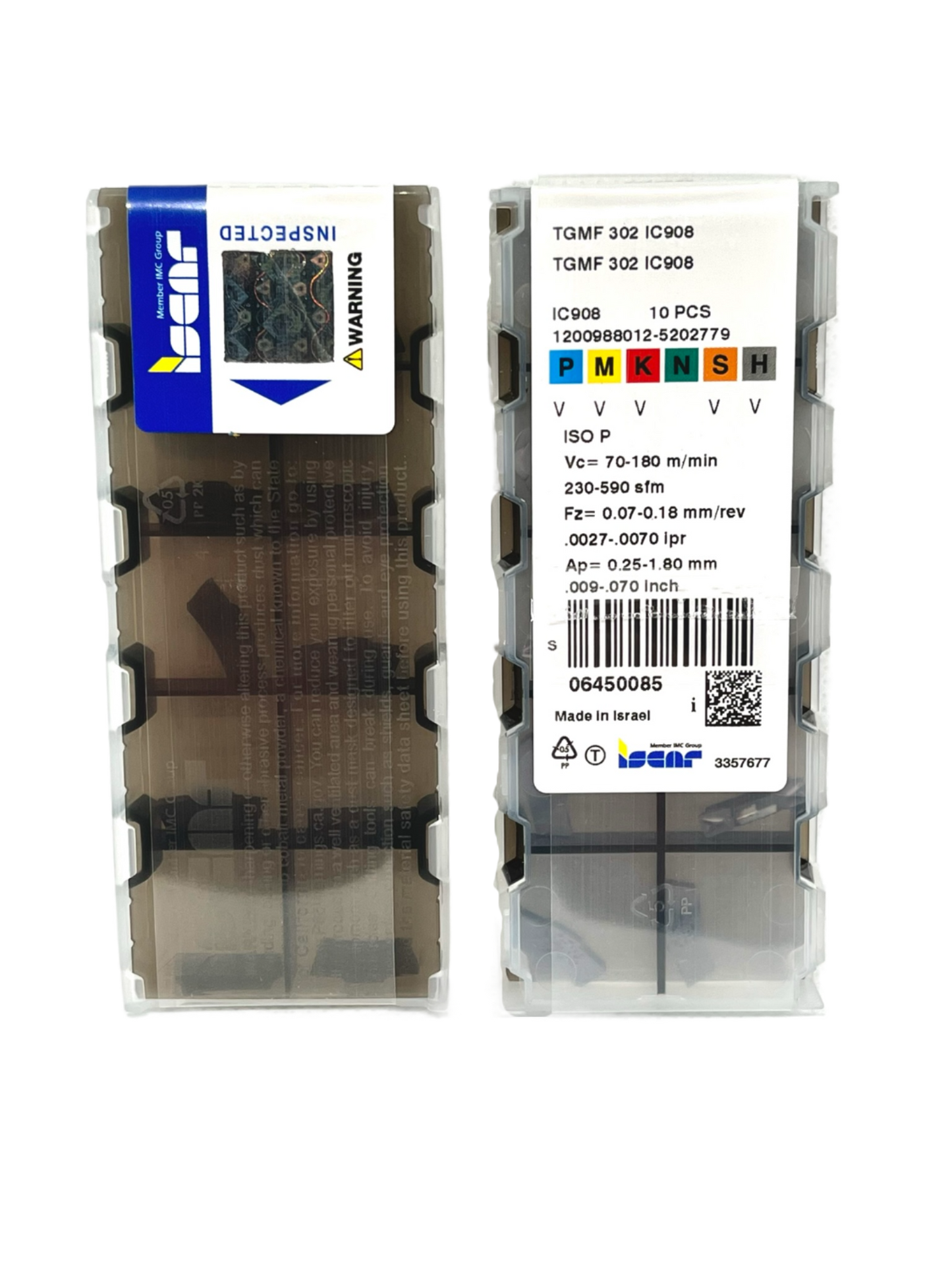Iscar-TGMF 302 IC908 6450085-Smartinserts