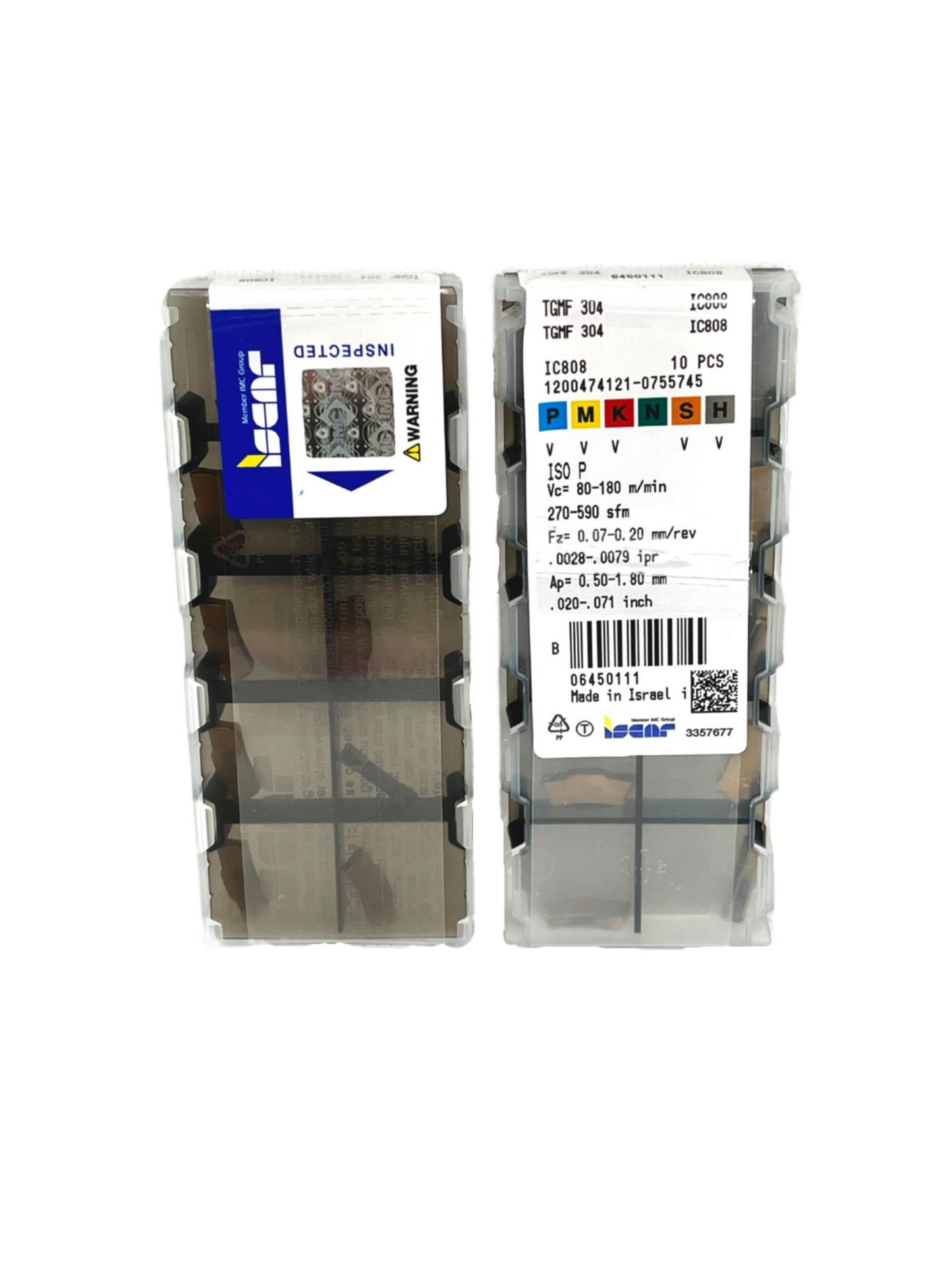 Iscar-TGMF 304 IC808 6450111-Smartinserts