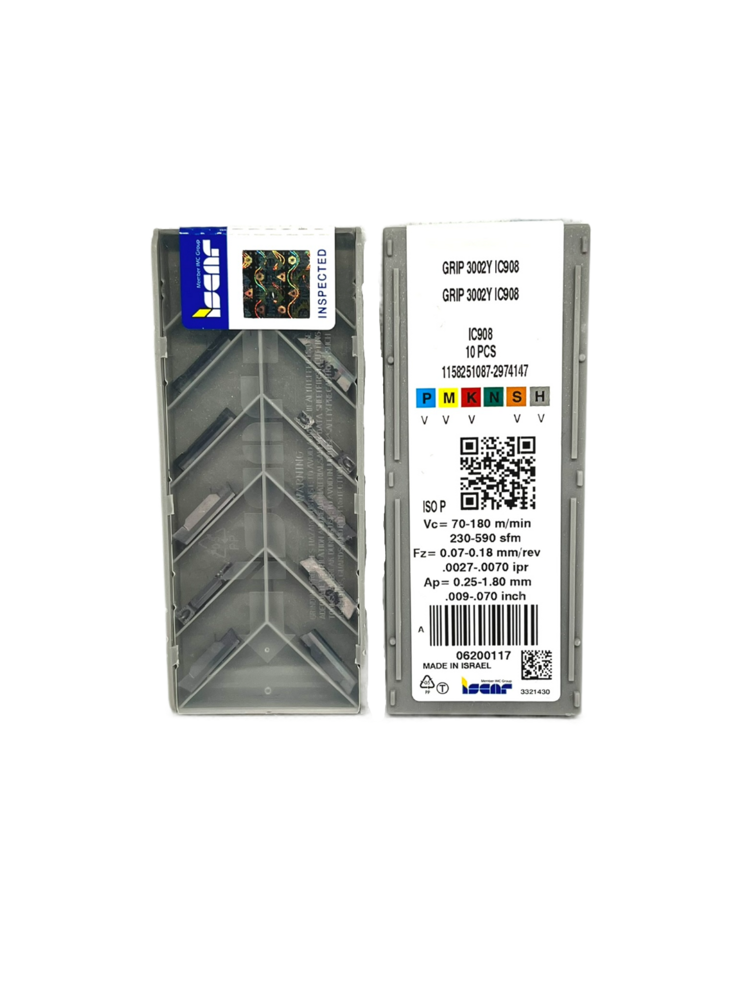 Iscar-GRIP 3002Y IC908 6200117-Smartinserts