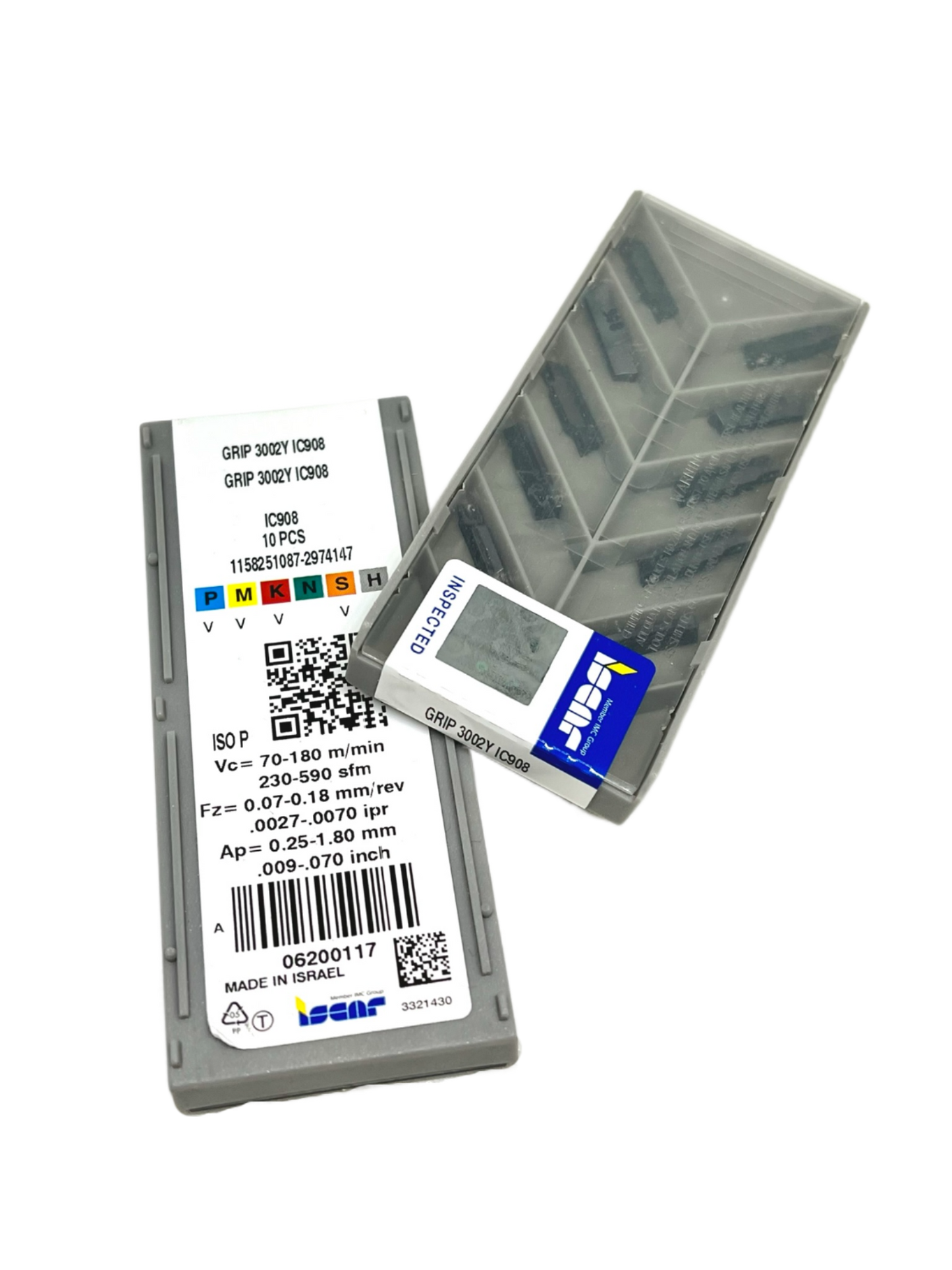Iscar-GRIP 3002Y IC908 6200117-Smartinserts