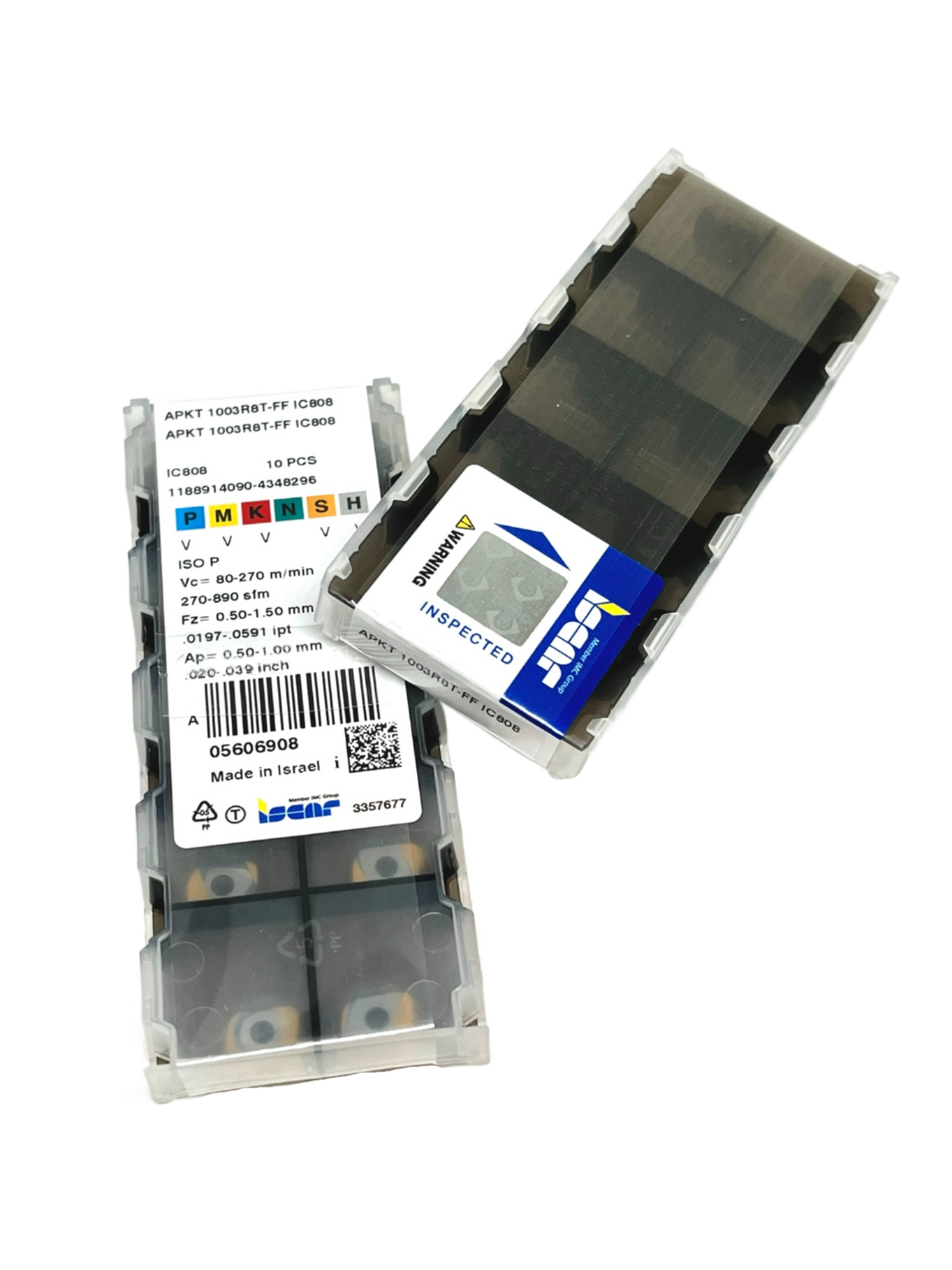 Iscar-APKT 1003R8T-FF IC808 5606908-Smartinserts