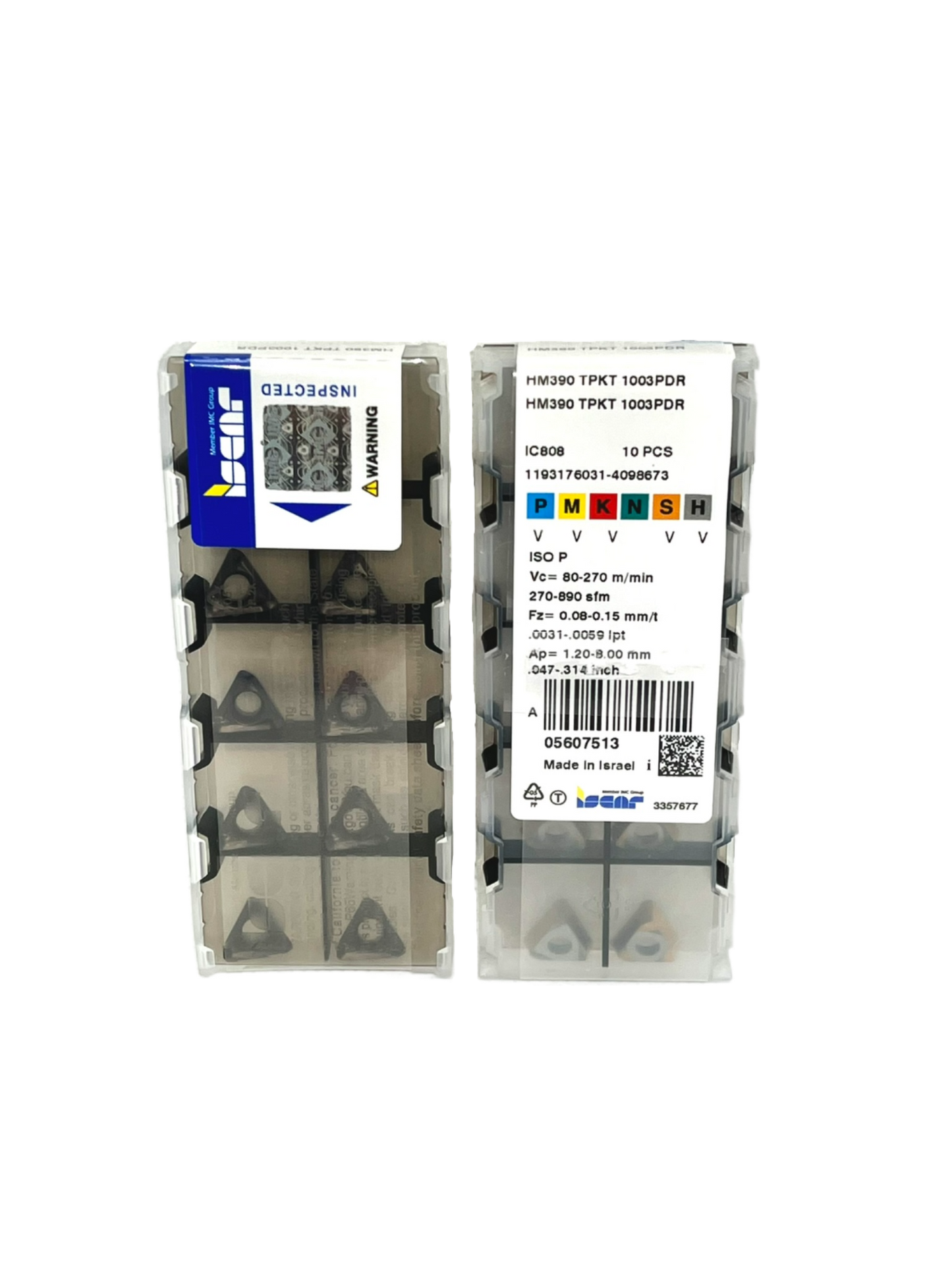 Iscar-HM390 TPKT 1003PDR IC808 5607513-Smartinserts