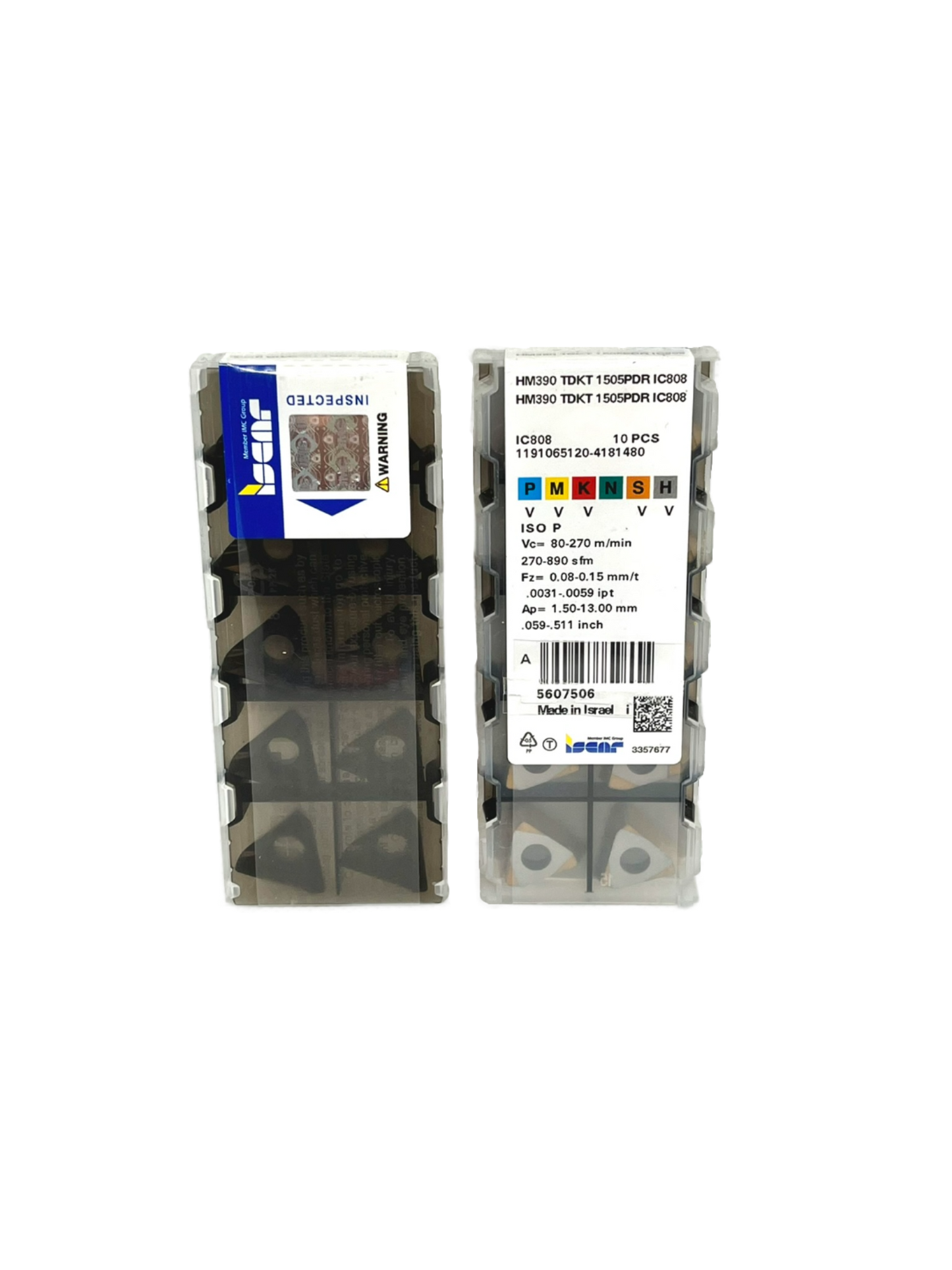 Iscar-HM390 TDKT 1505PDR IC808 5607506-Smartinserts