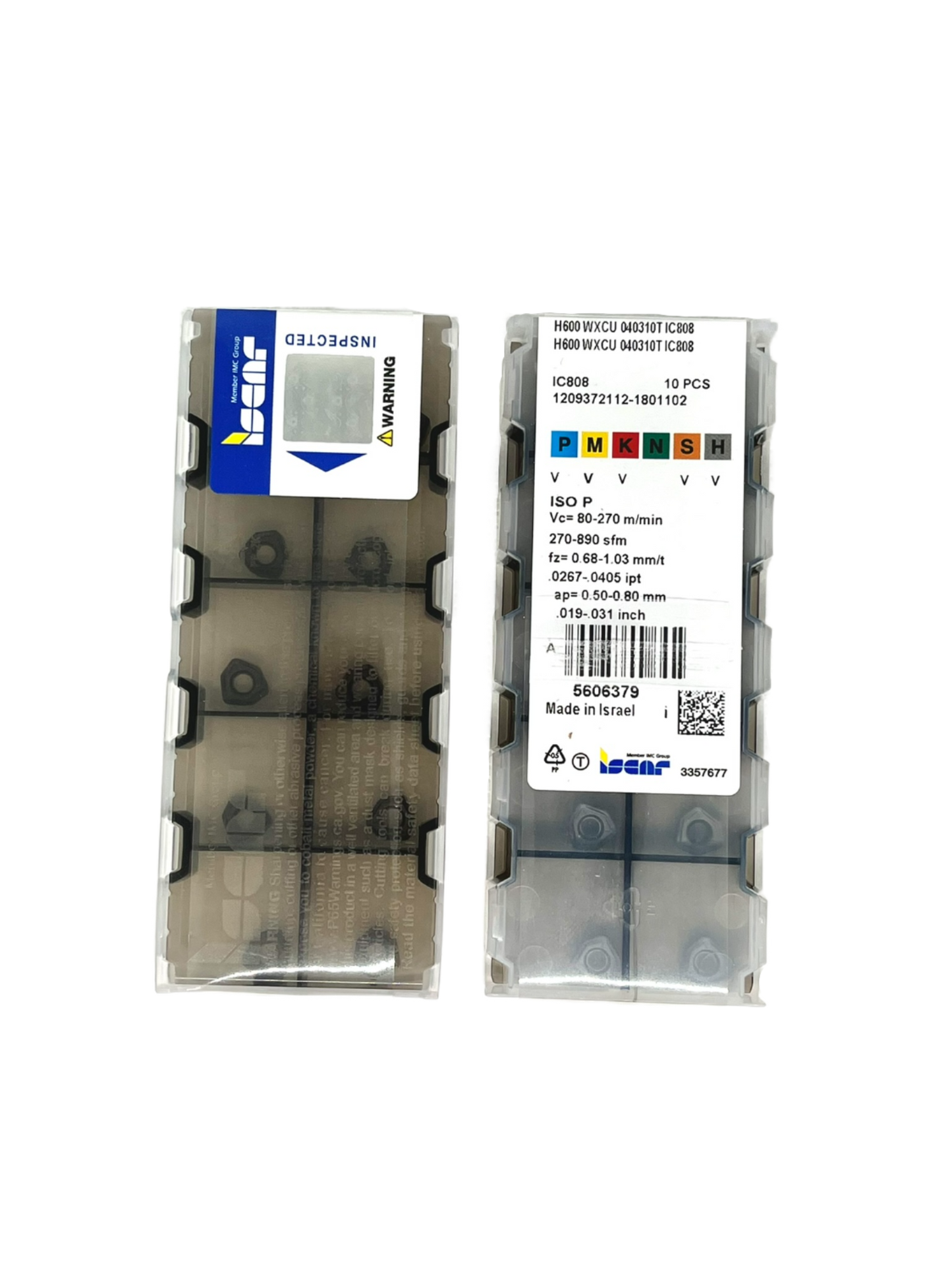 Iscar-H600 WXCU 040310T IC808 5606379-Smartinserts