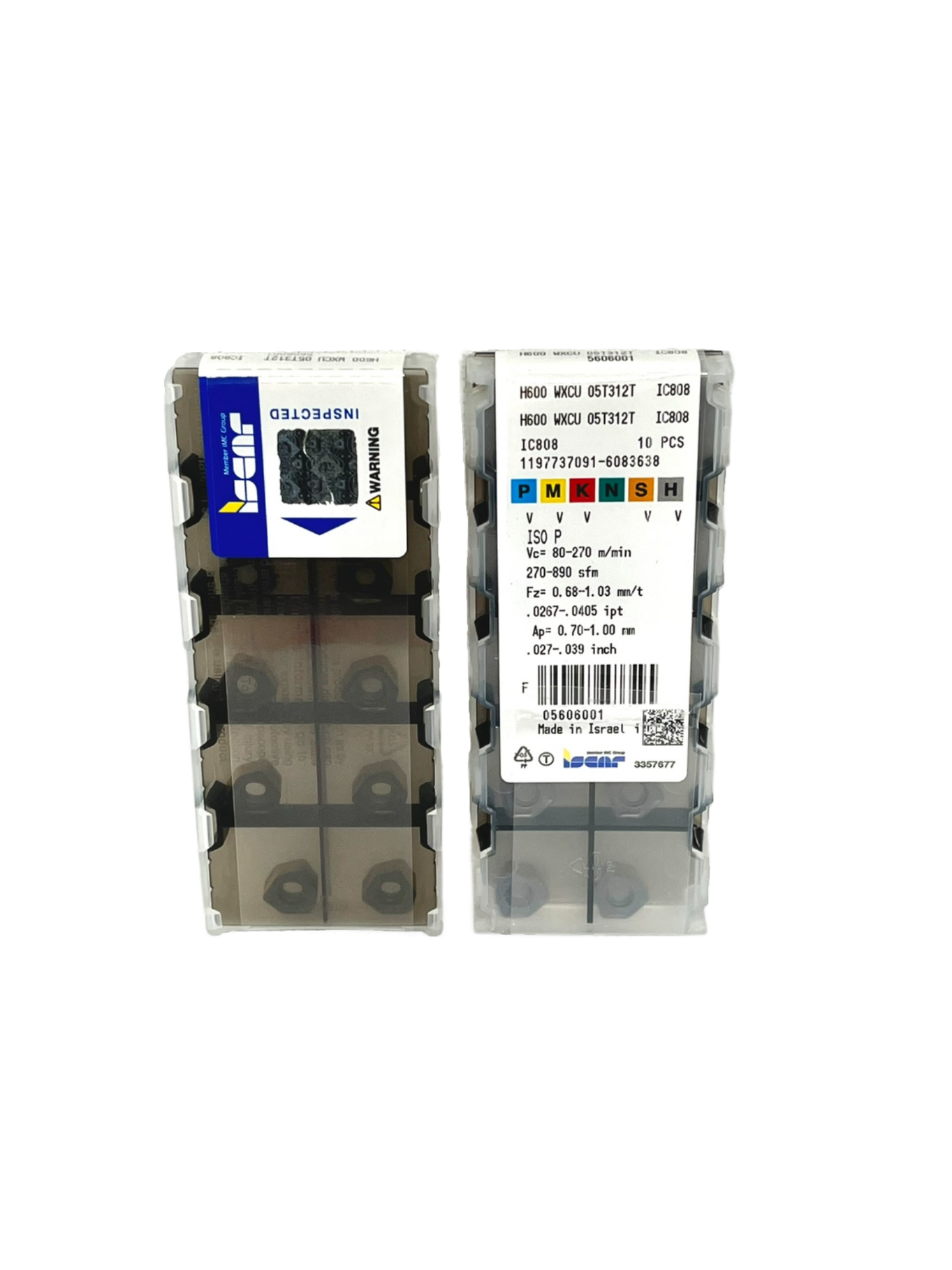 Iscar-H600 WXCU 05T312T IC808 5606001-Smartinserts