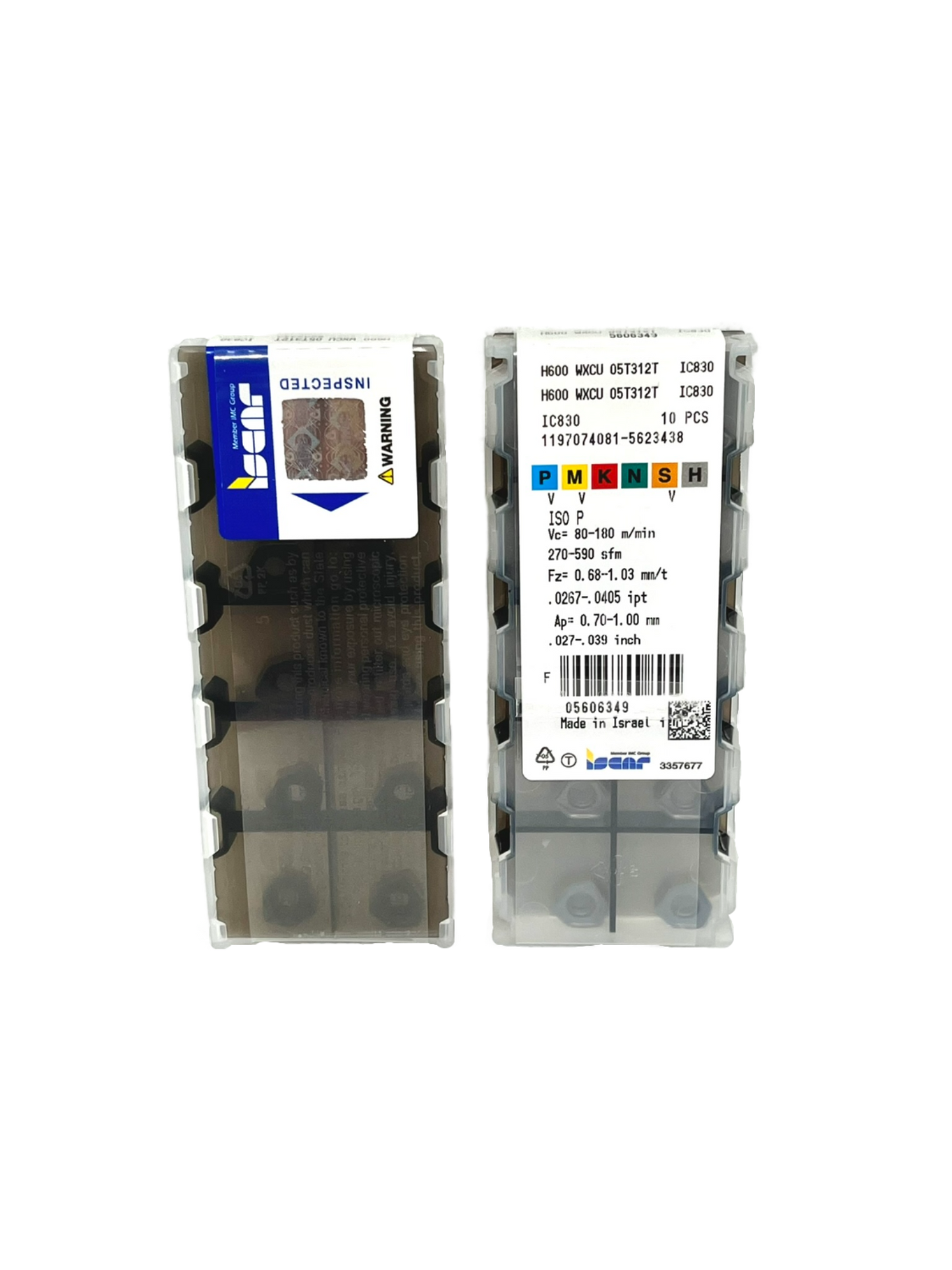 Iscar-H600 WXCU 05T312T IC830 5606349-Smartinserts