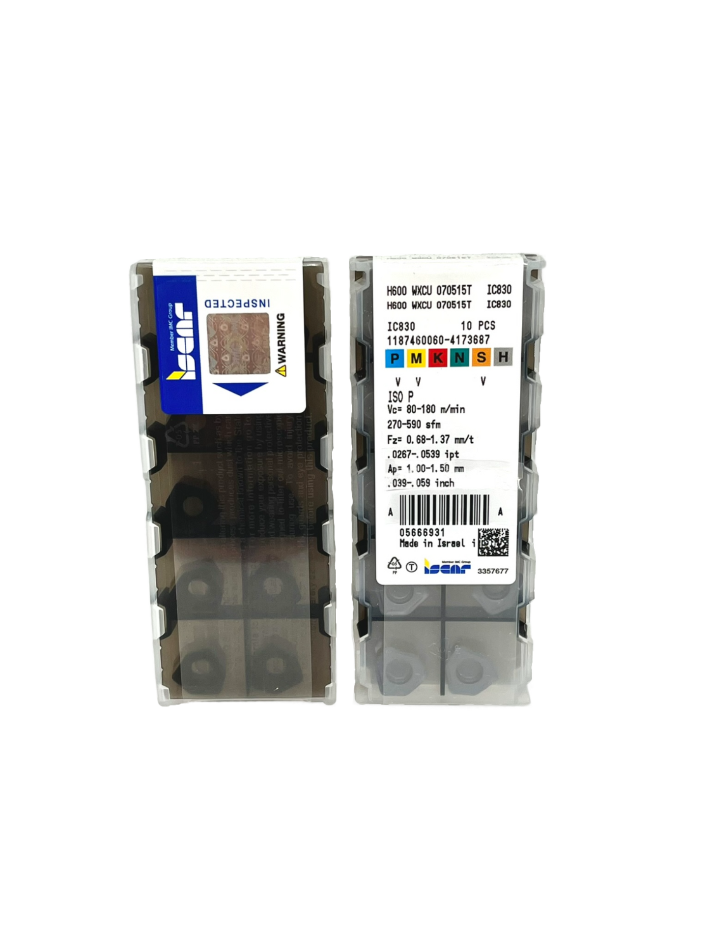 Iscar-H600 WXCU 070515T IC830 5666931-Smartinserts
