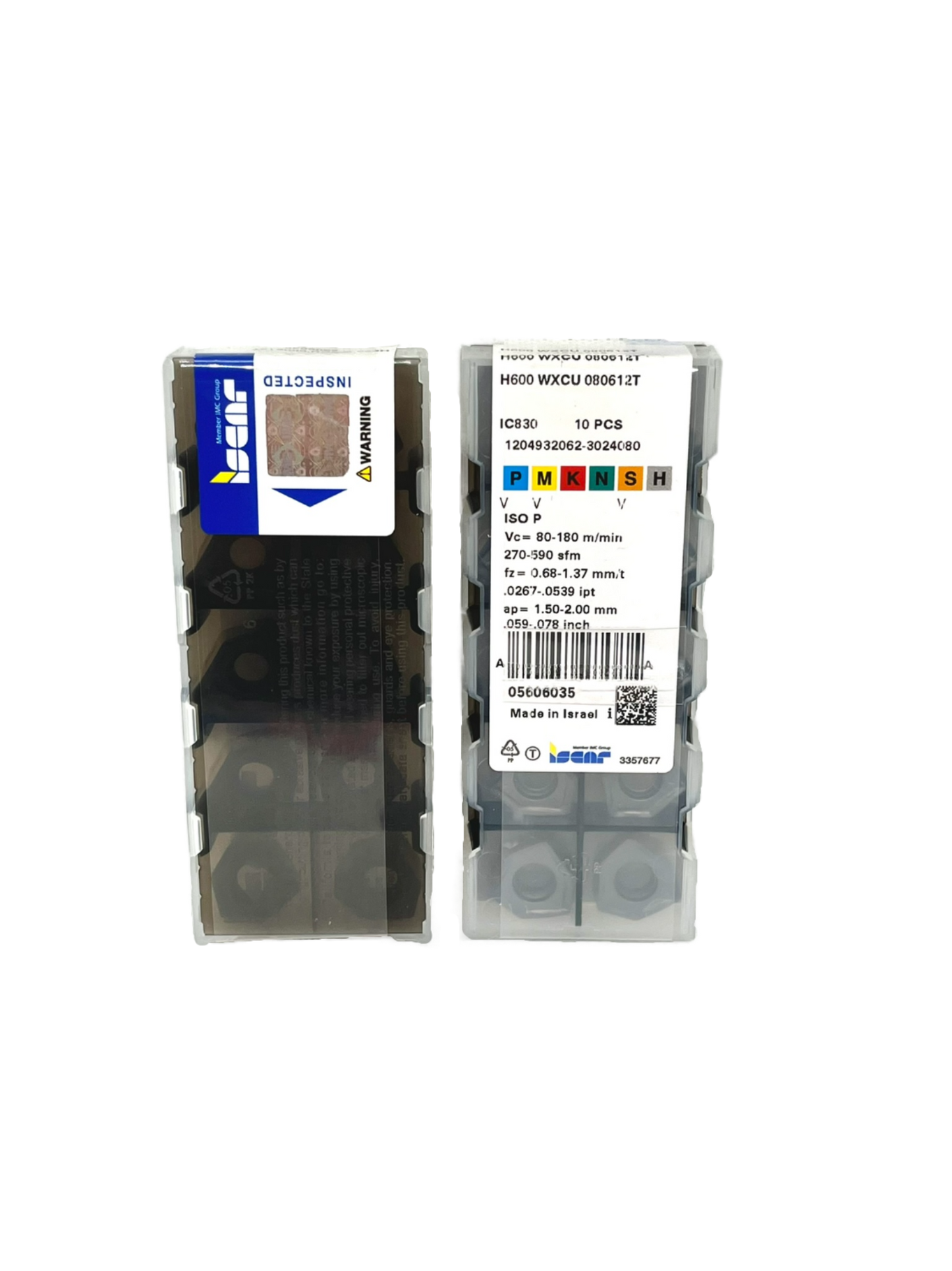 Iscar-H600 WXCU 080612T IC830 5606035-Smartinserts
