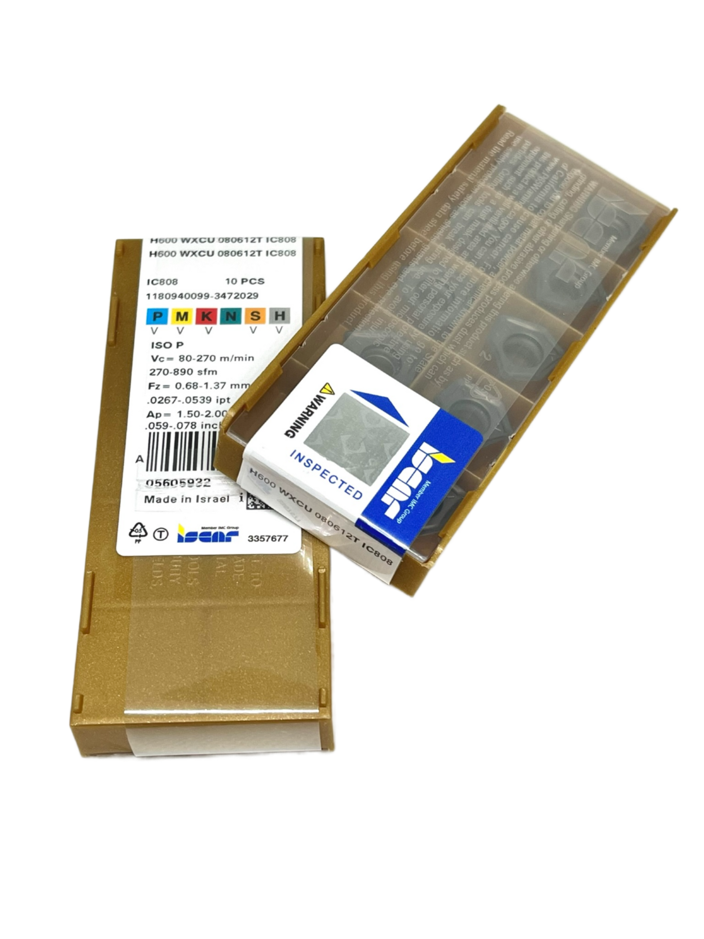 Iscar-H600 WXCU 080612T IC808 5605932-Smartinserts