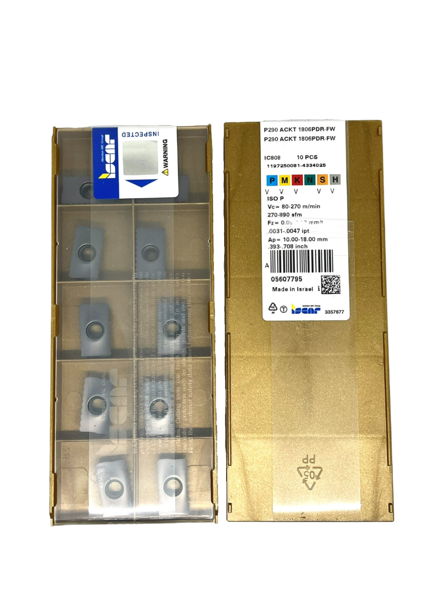 Iscar-P290 ACKT 1806PDR-FW 808 5607795-Smartinserts