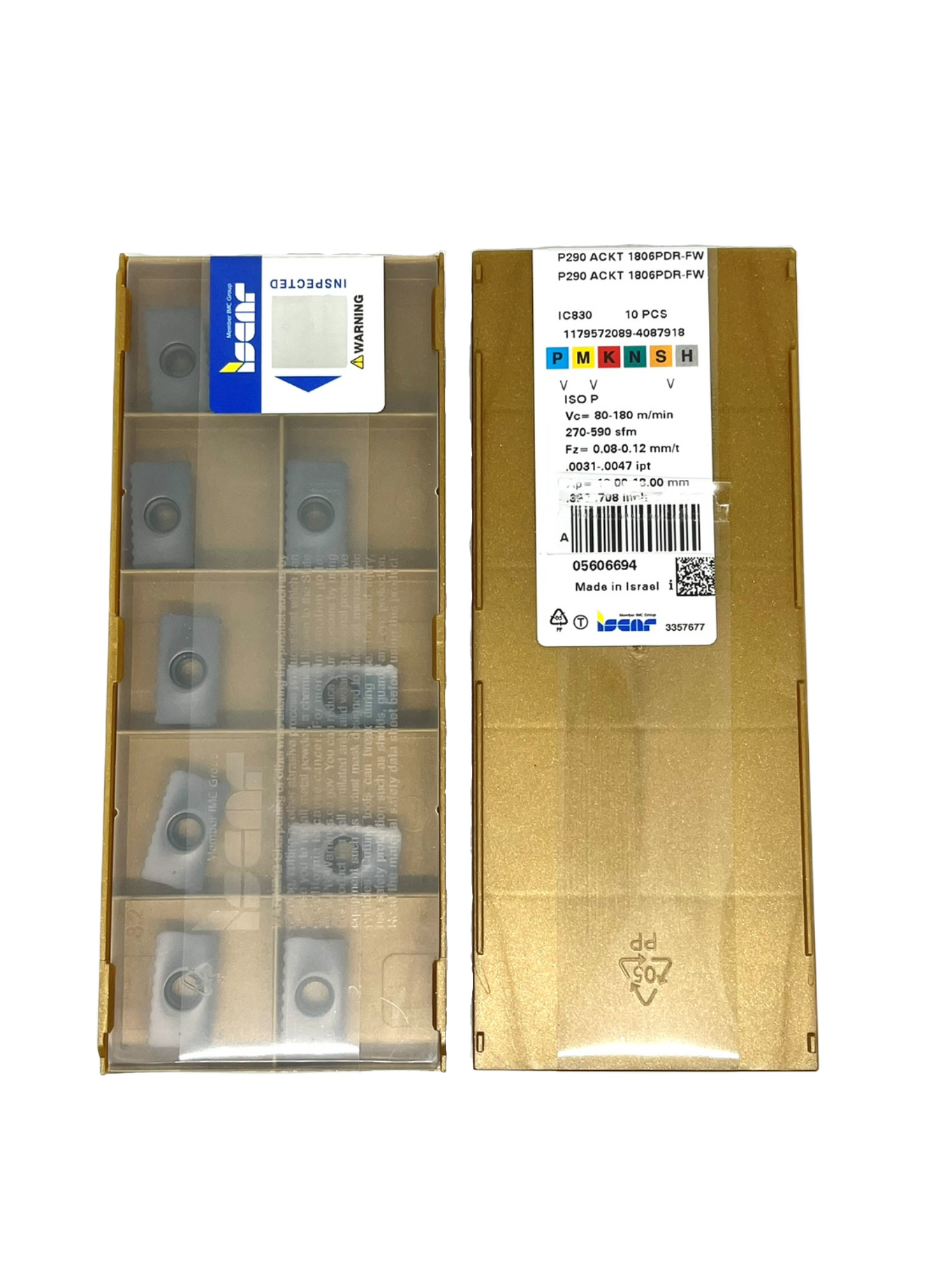 Iscar-P290 ACKT 1806PDR-FW 830 5606694-Smartinserts