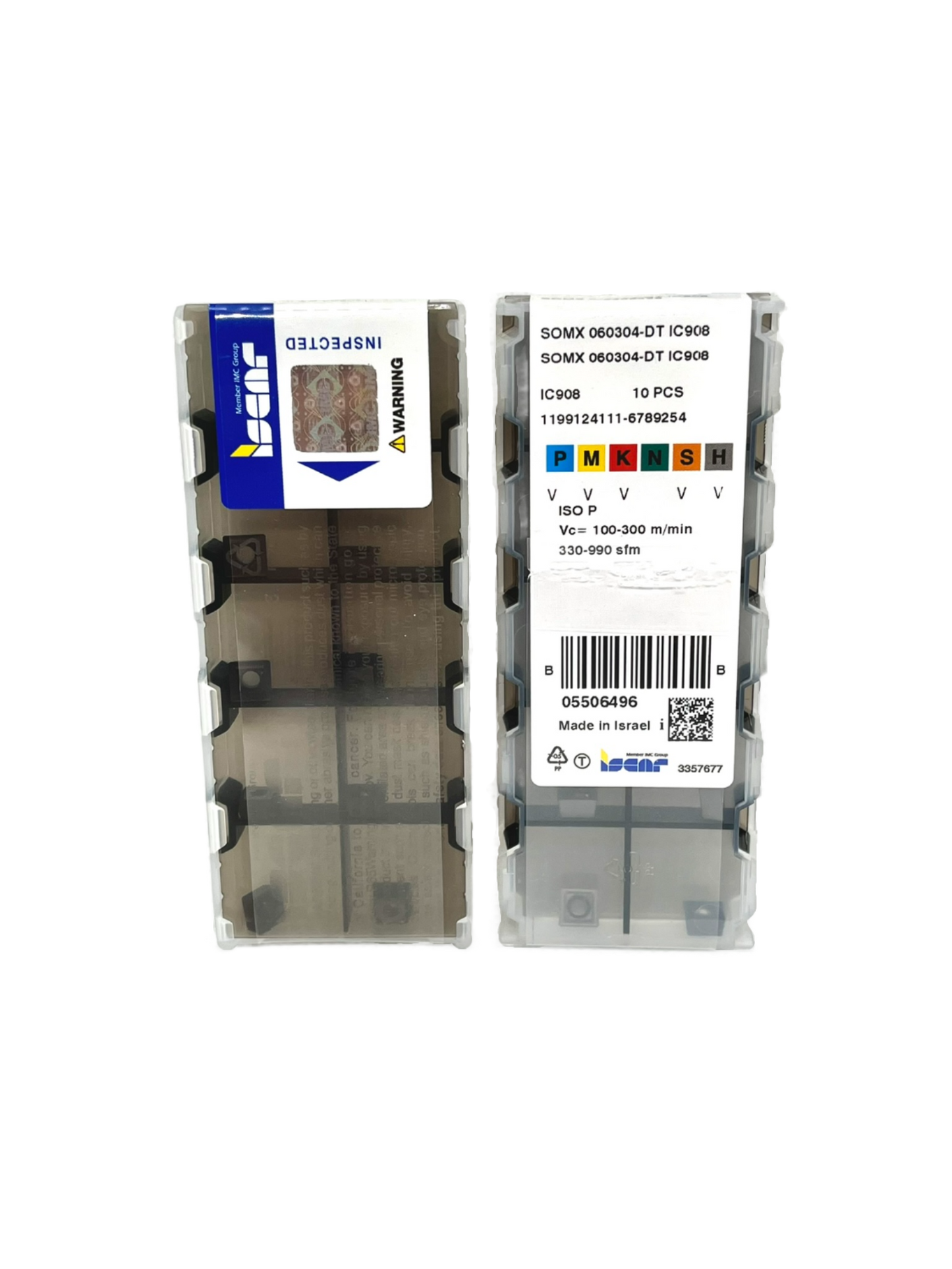 Iscar-SOMX 060304-DT IC908 5506496-Smartinserts