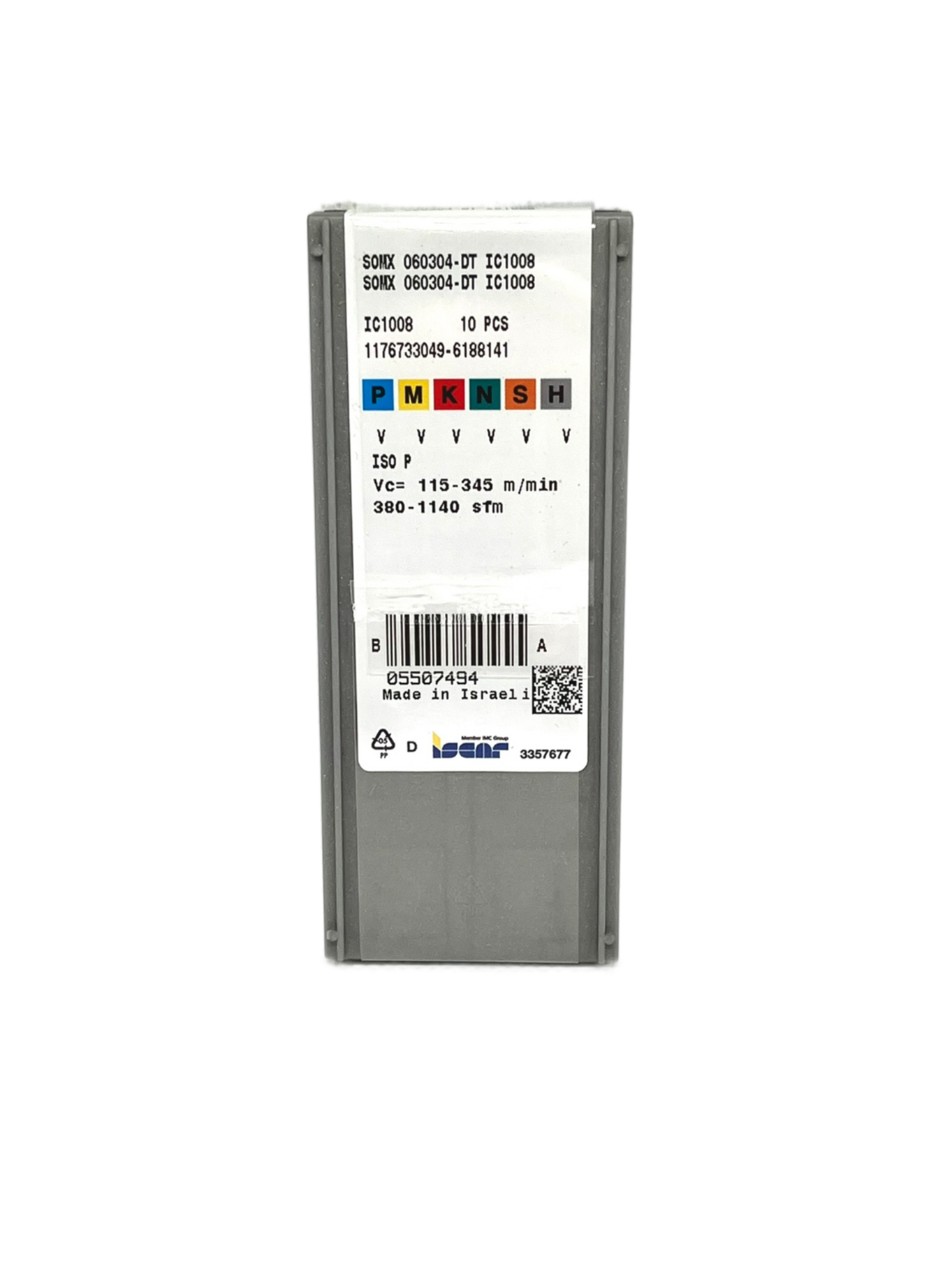 Iscar-SOMX 060304-DT IC1008 5507494-Smartinserts