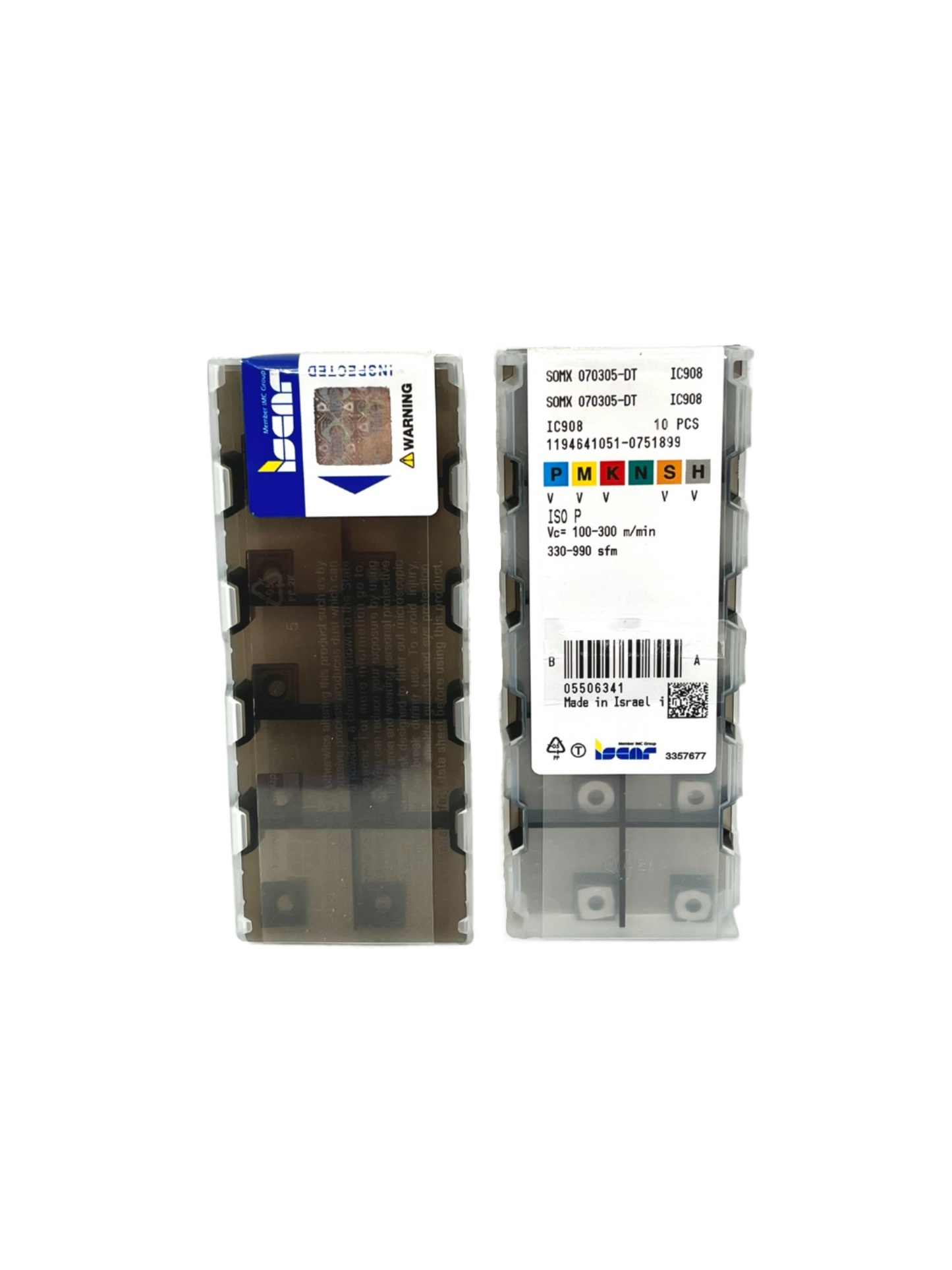 Iscar-SOMX 070305-DT IC908 5506341-Smartinserts